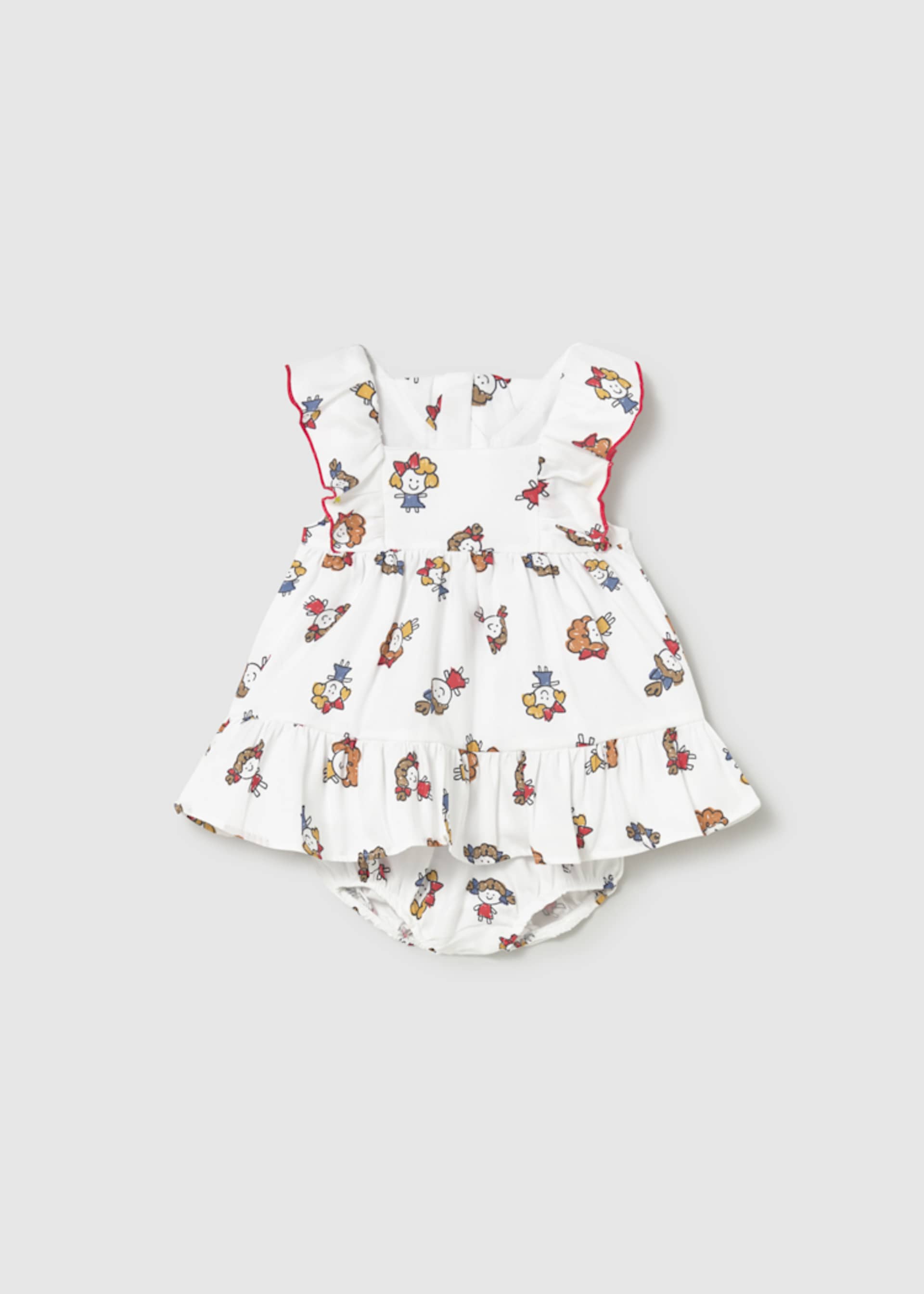 Robe imprimée avec bloomer nouveau-né