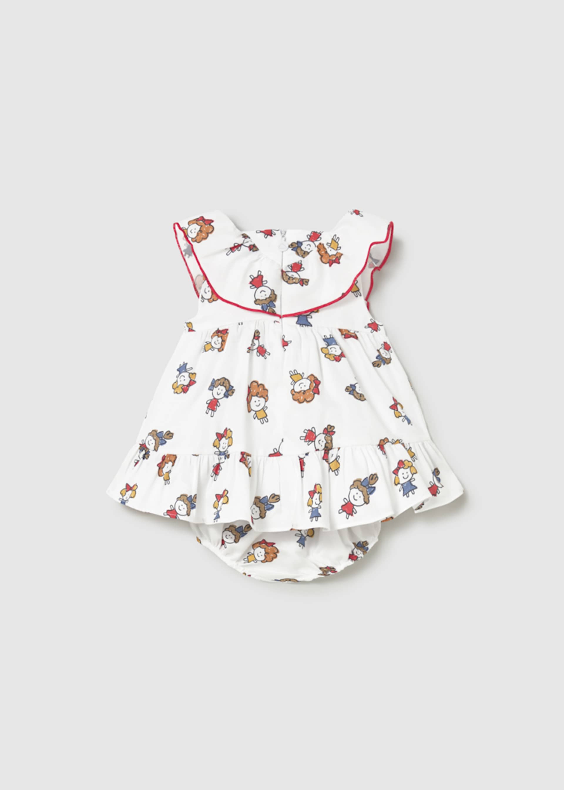 Vestido com tapa fraldas recém nascida