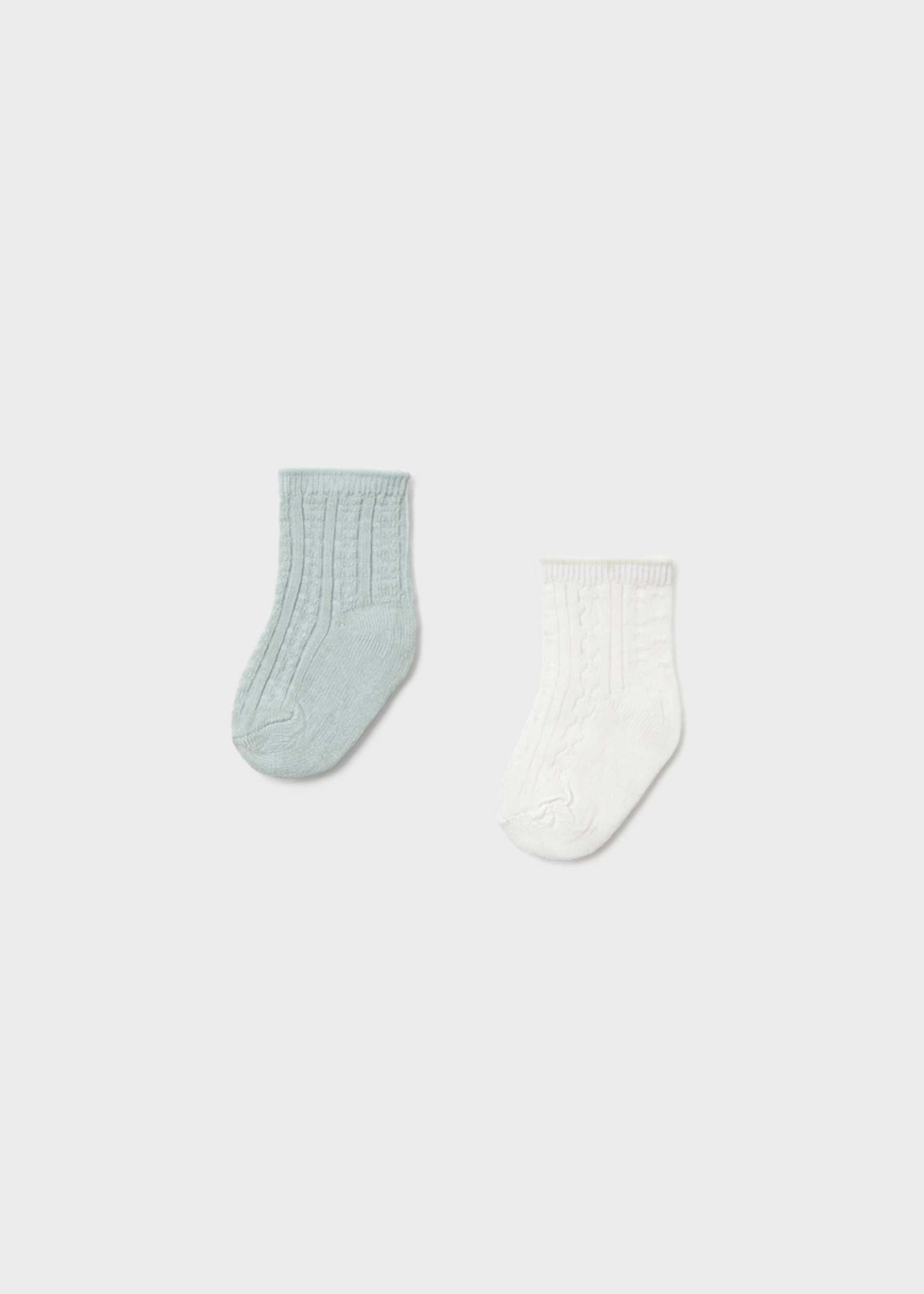 Set 2 calze corte eleganti neonato