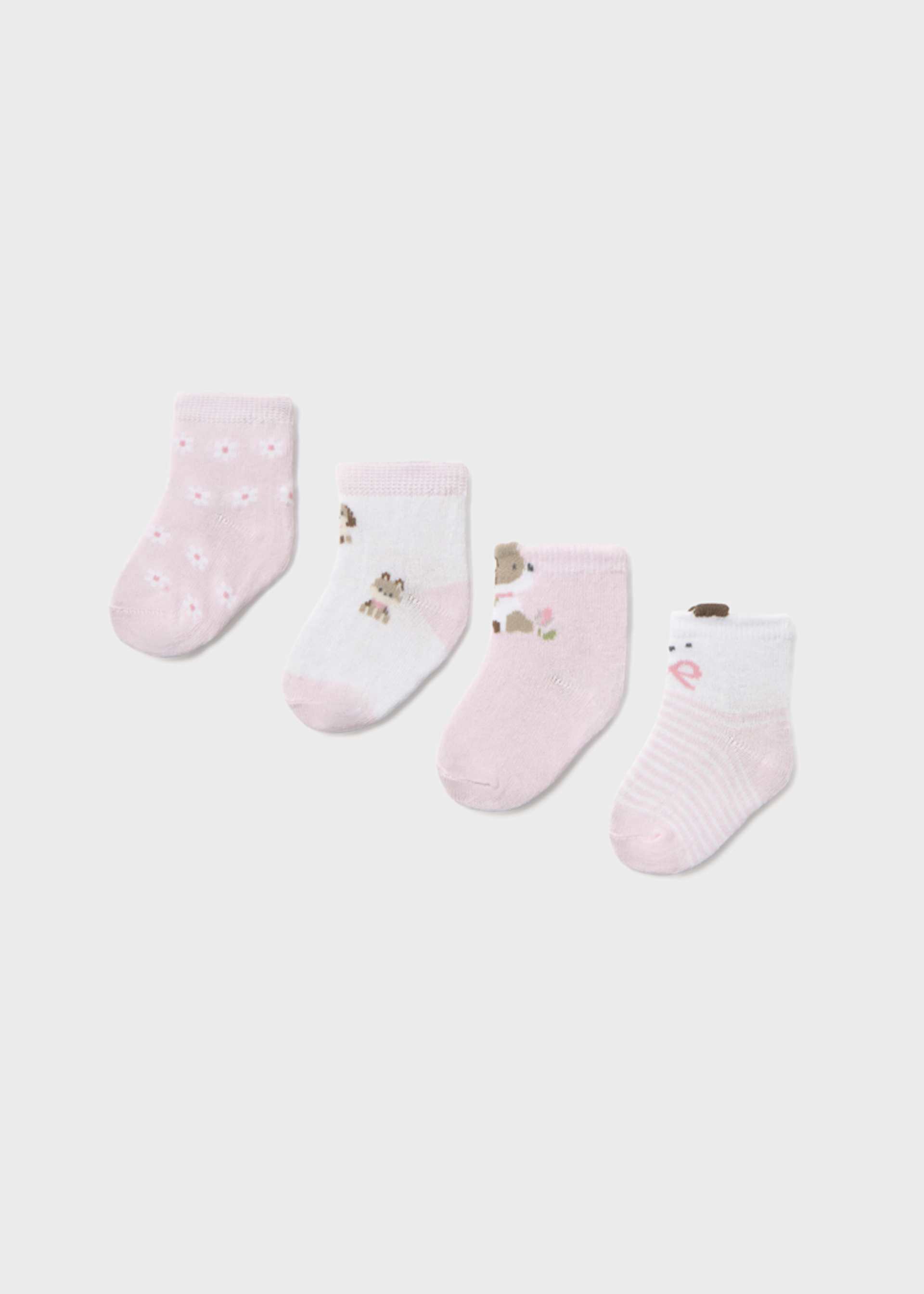 Set of 4 newborn socks