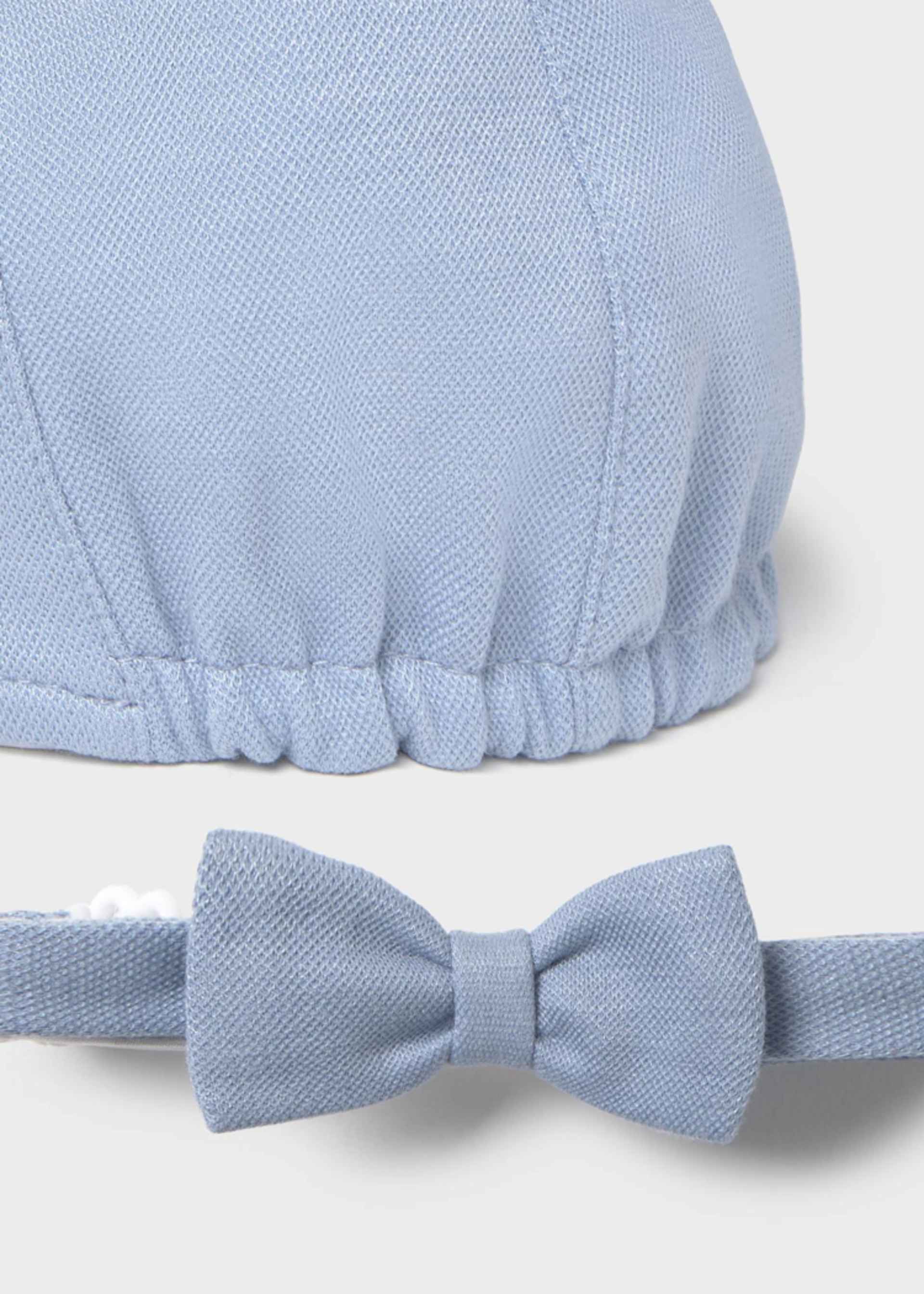 Newborn Boy Beret and Bow Tie Set
