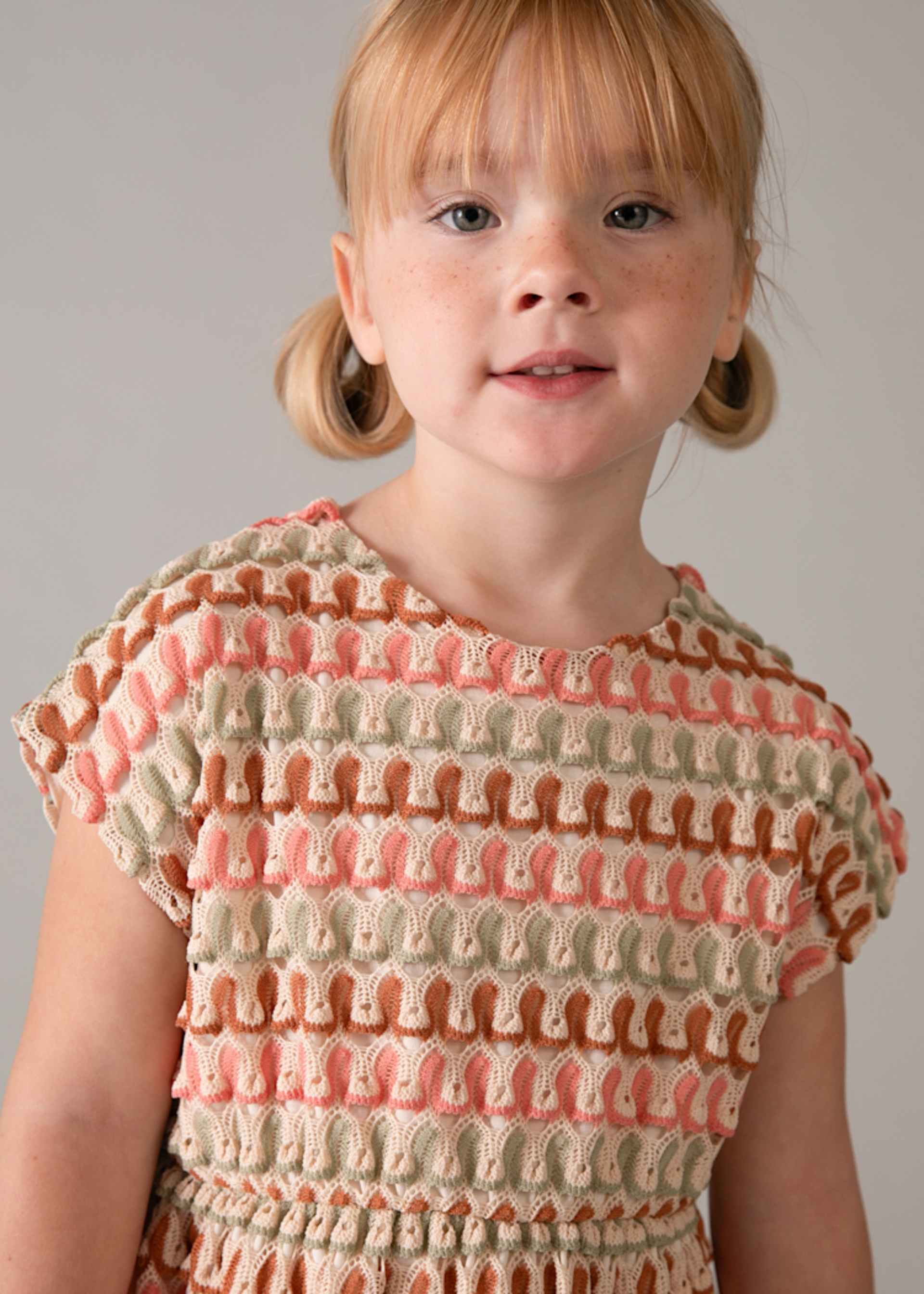 Vestito stampato punto bambina