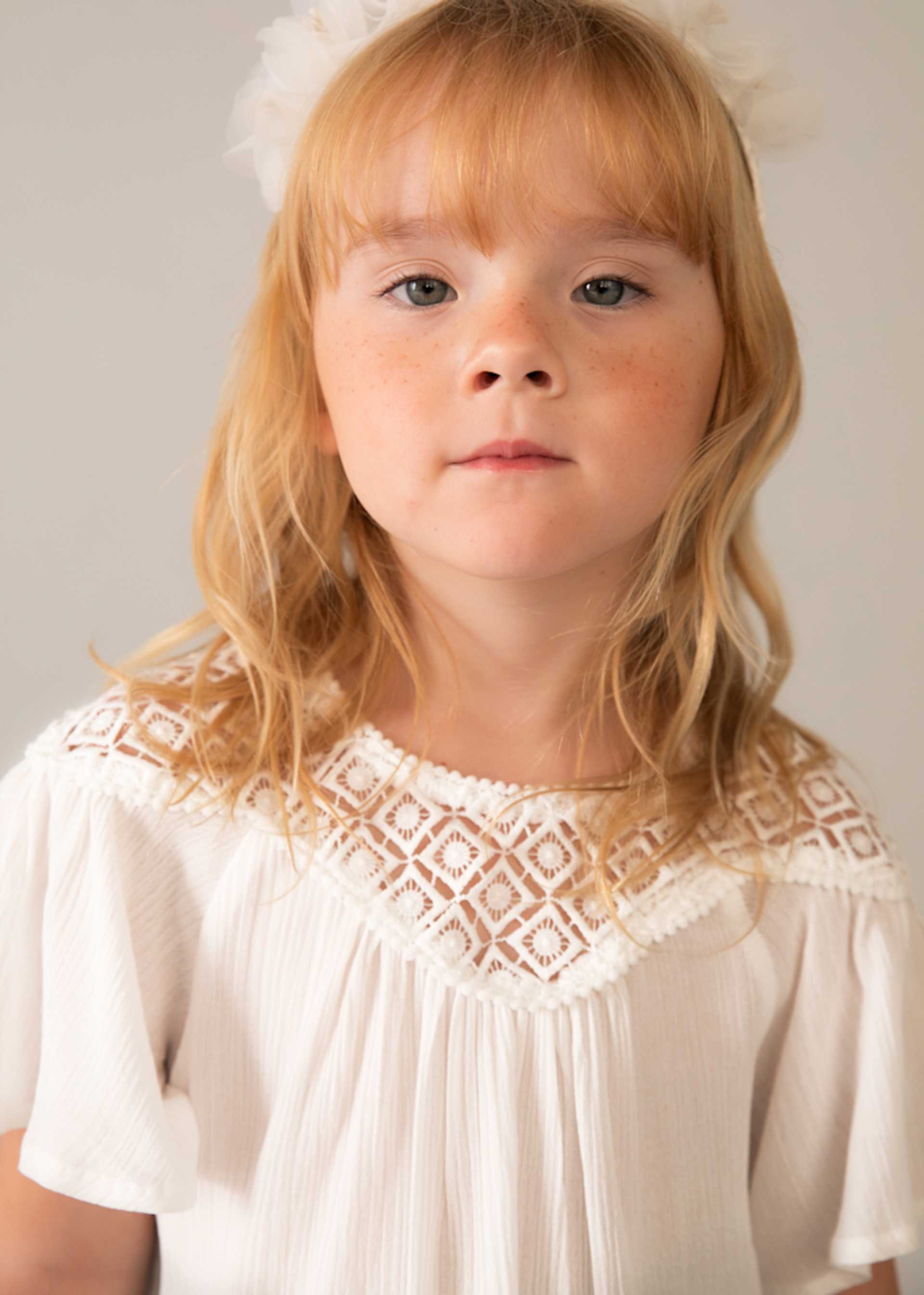 Girls' guipure lace blouse Girls' guipure lace blouse