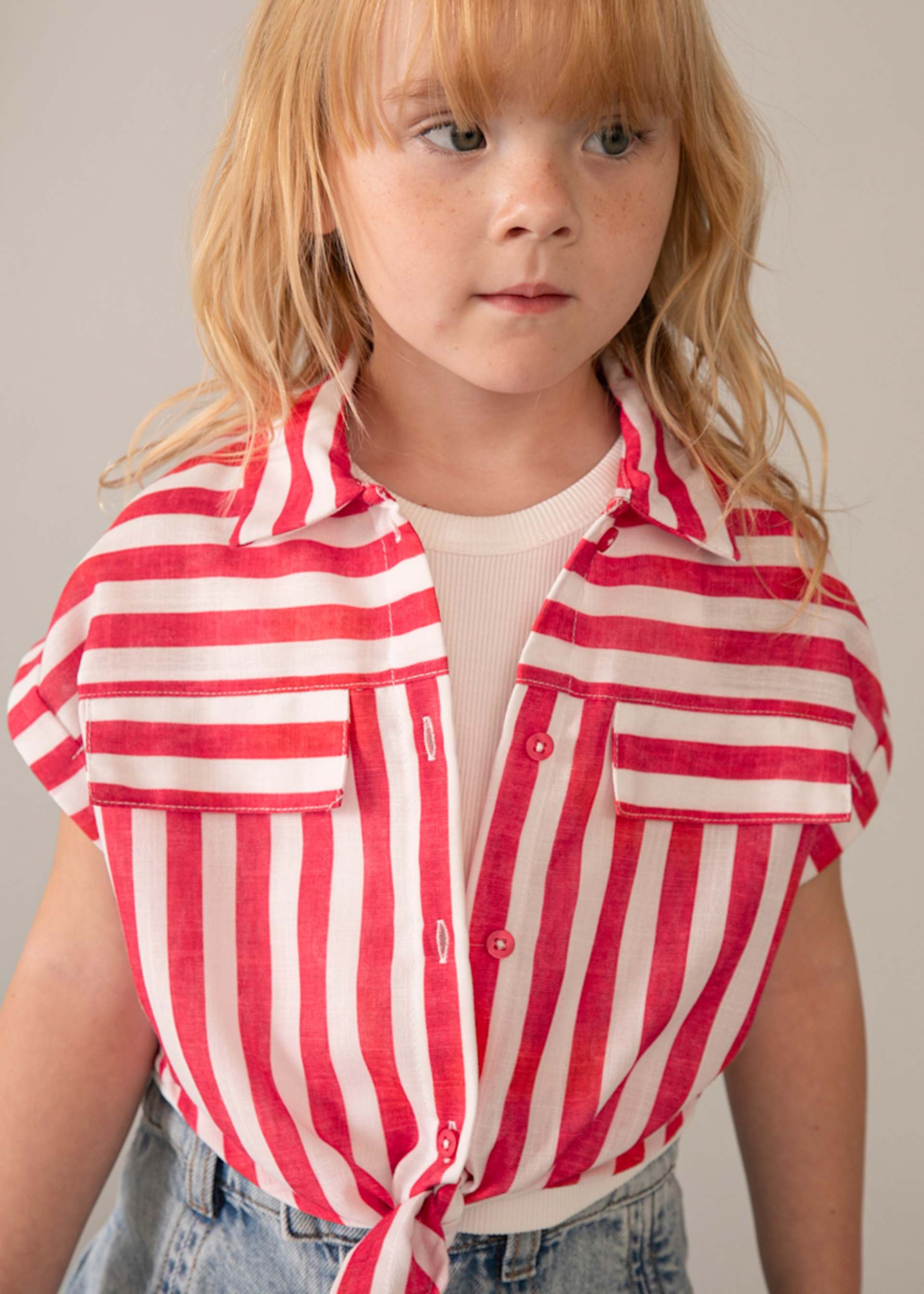 Bluse gemustert mit Top Mädchen