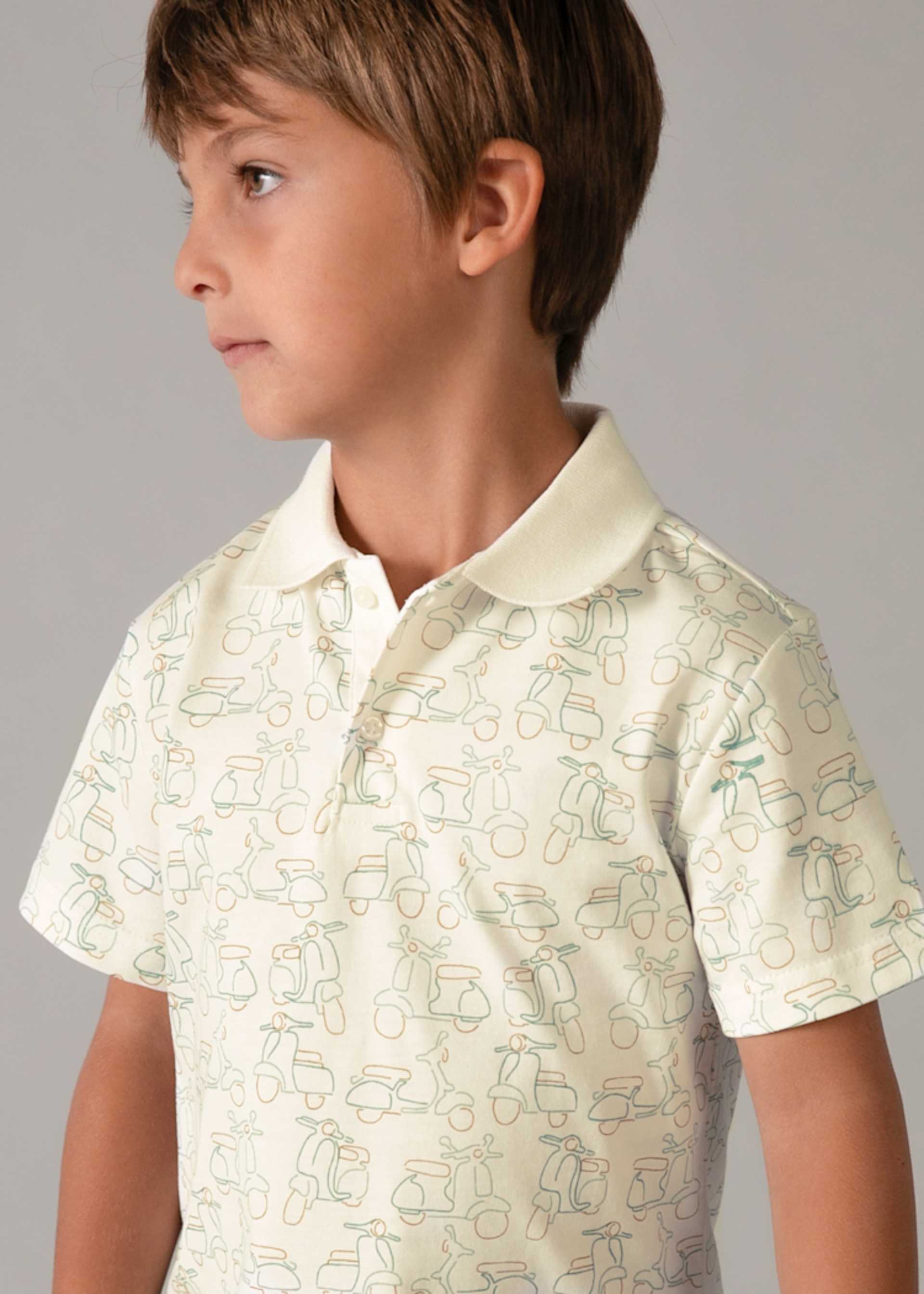 Boy Printed Polo Shirt