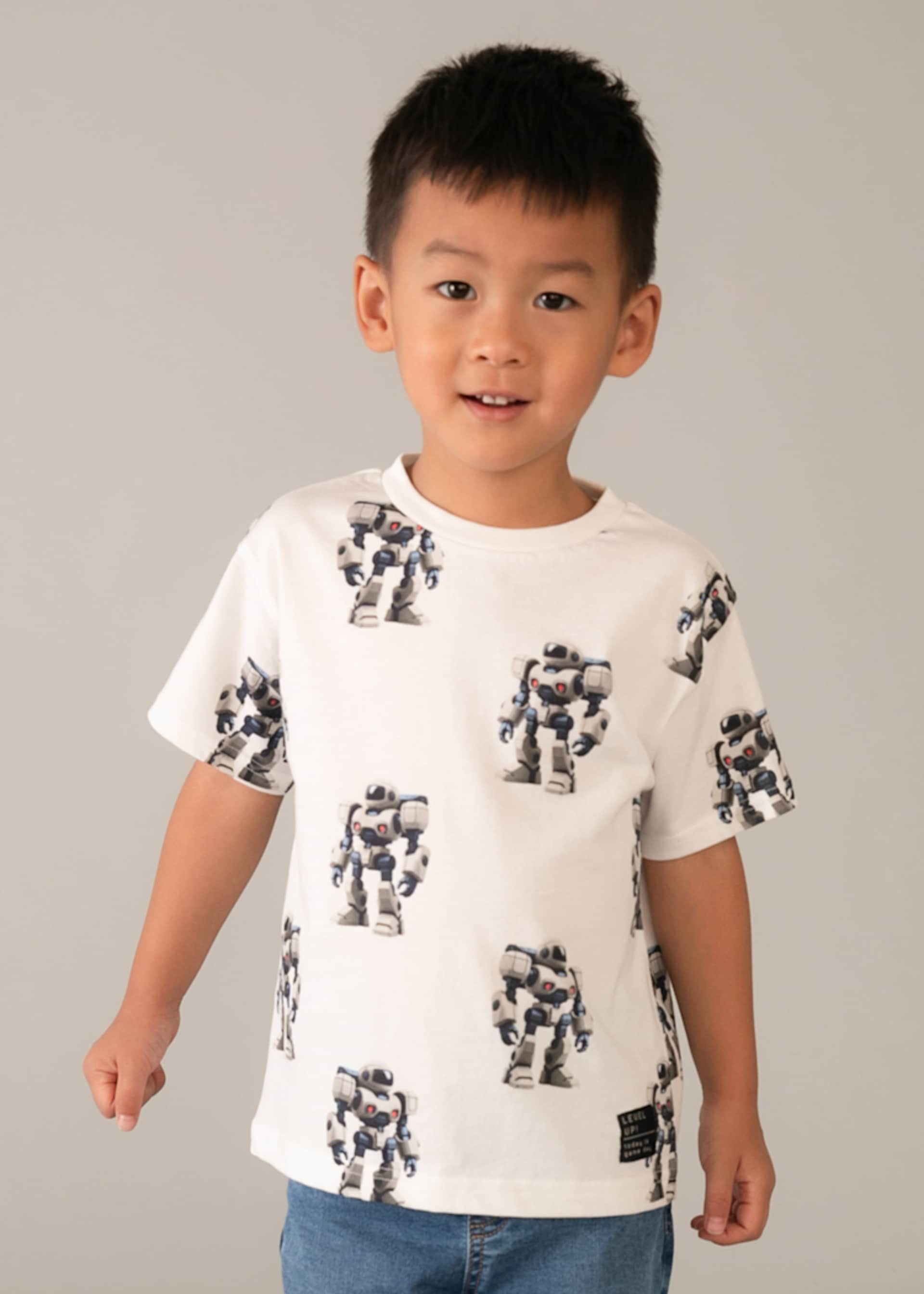T-shirt estampada menino