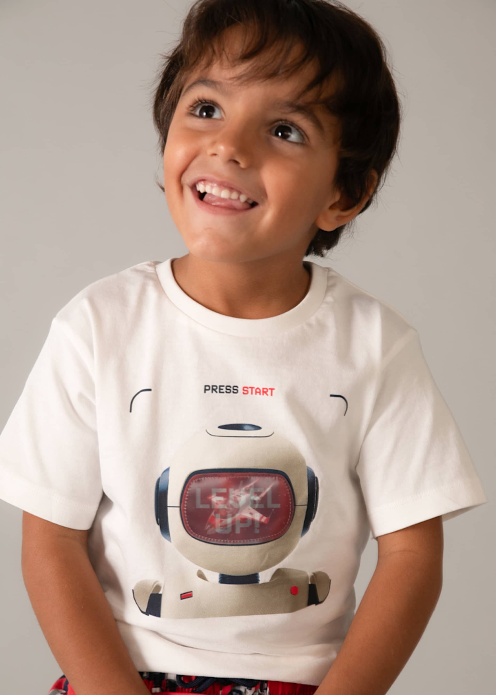 T-Shirt interaktiv Roboter Jungen