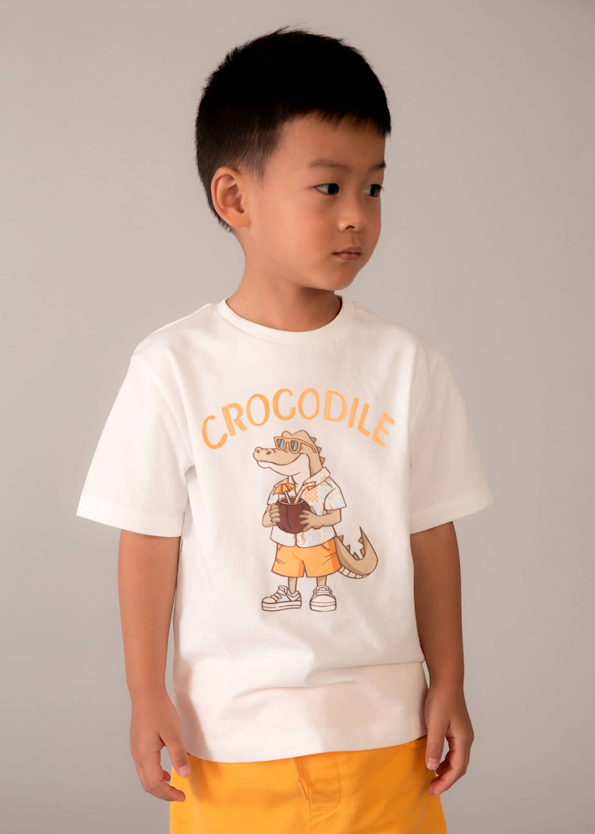 T-shirt crocodilo menino