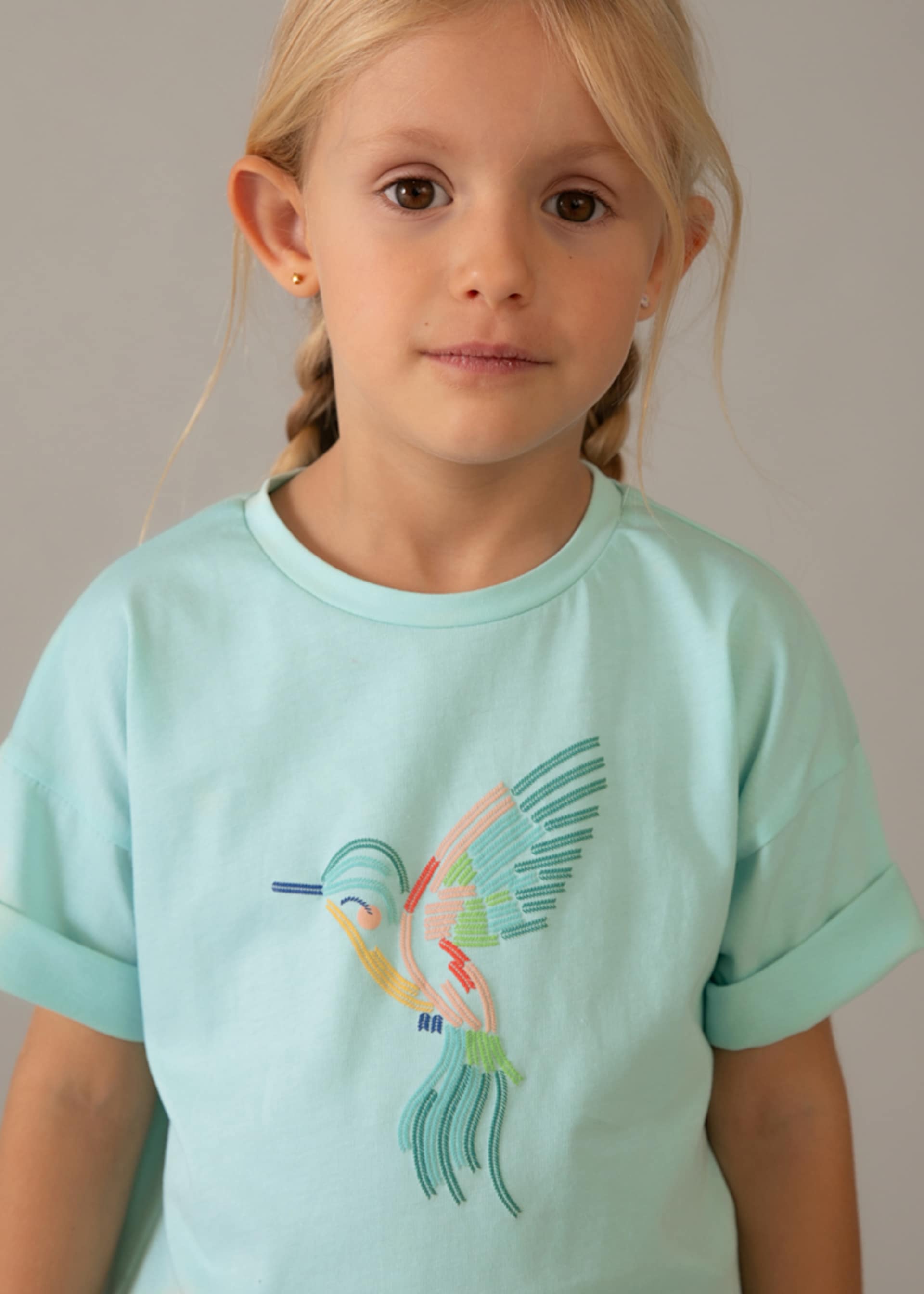 T-shirt à épaules tombantes fille