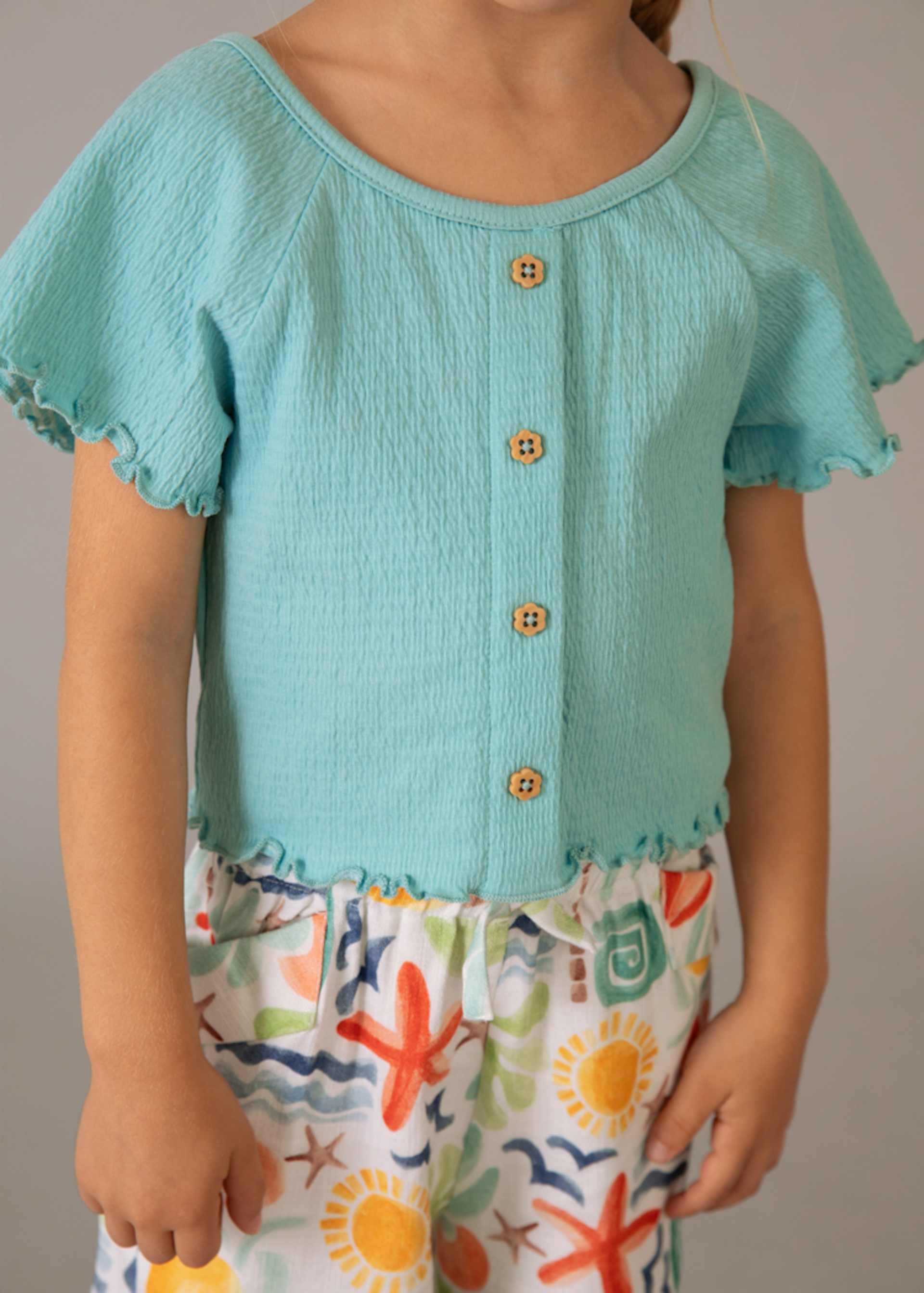 T-shirt girl with ruffles