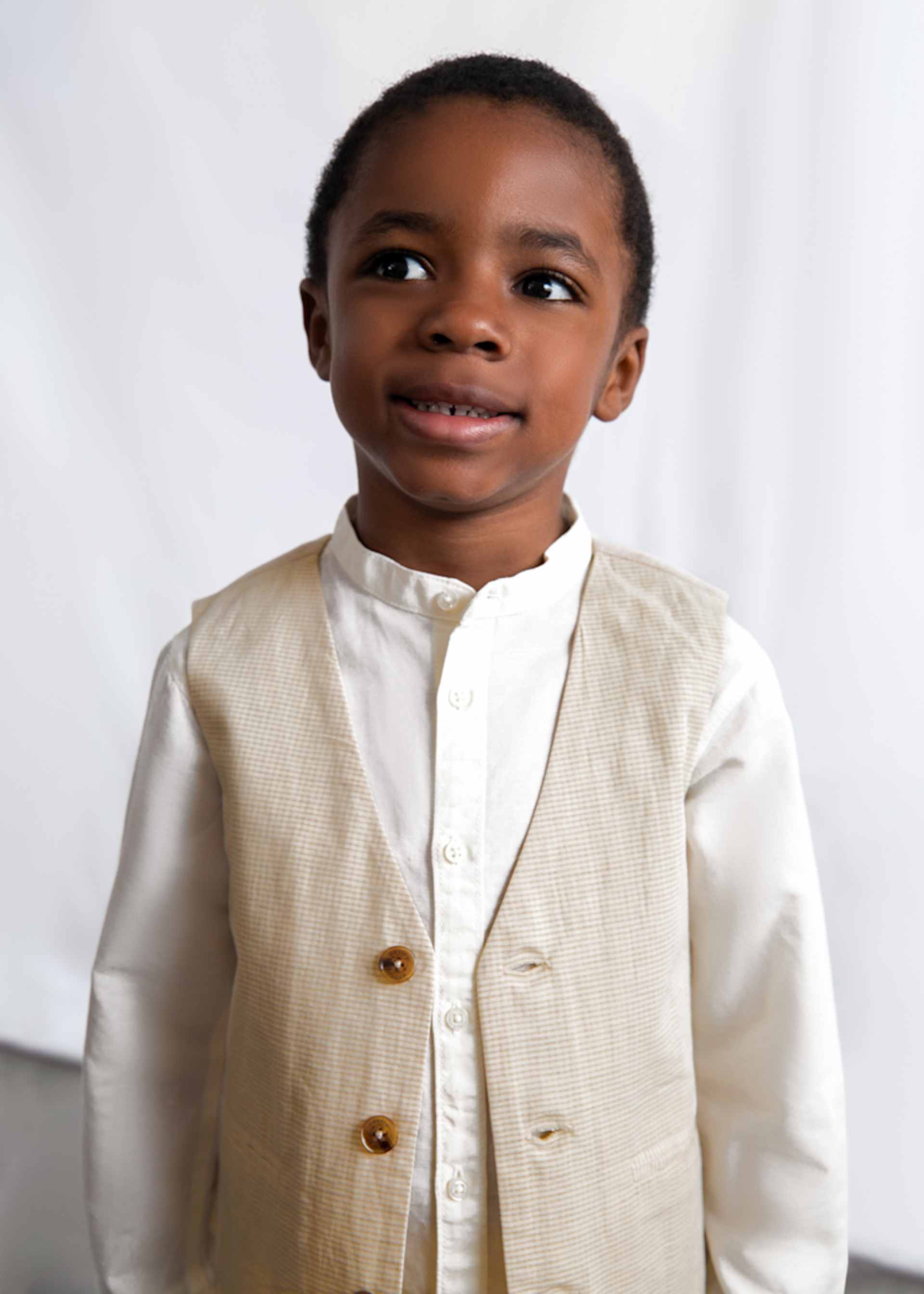 Children's linen waistcoat boy