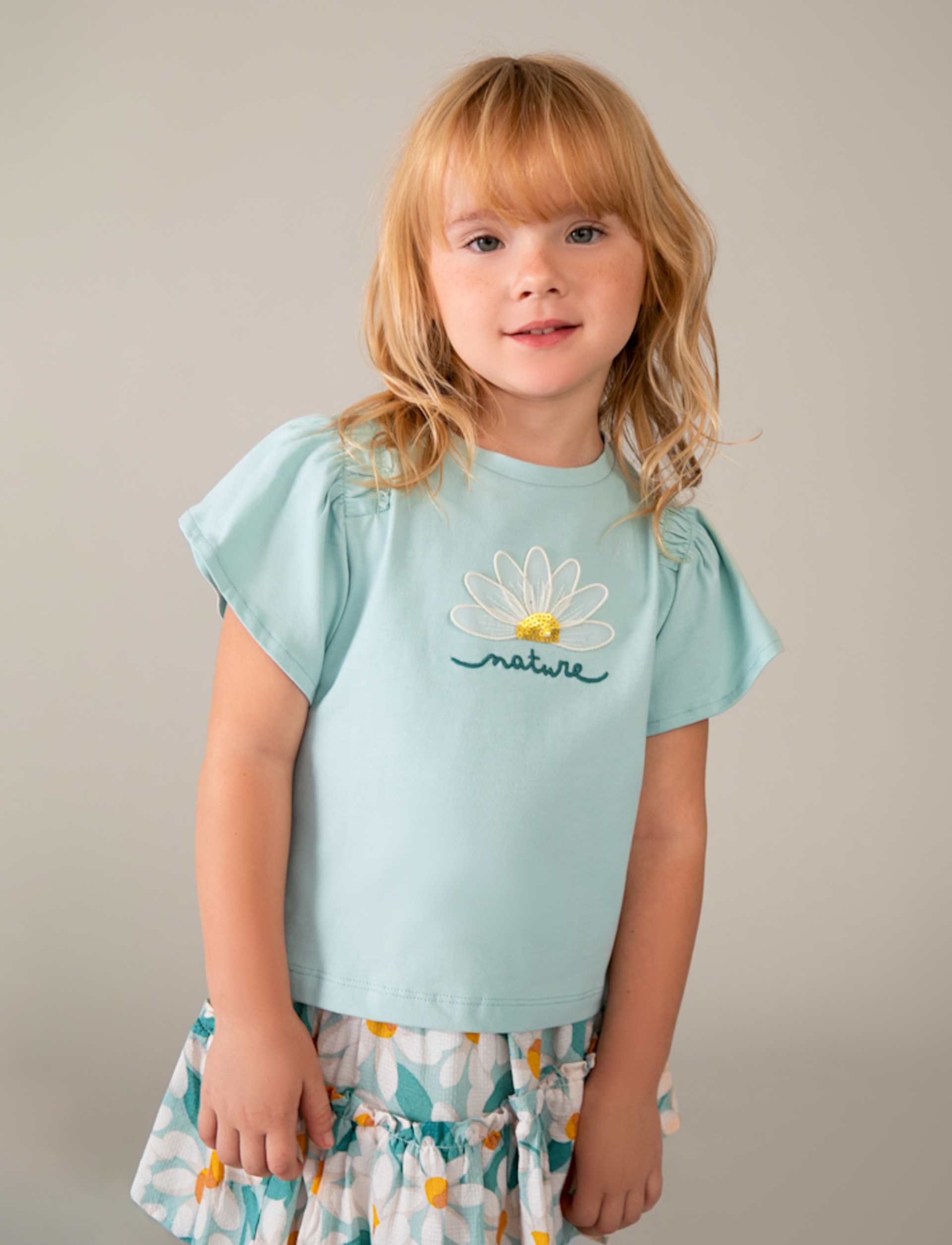 Maglietta aplique bambina