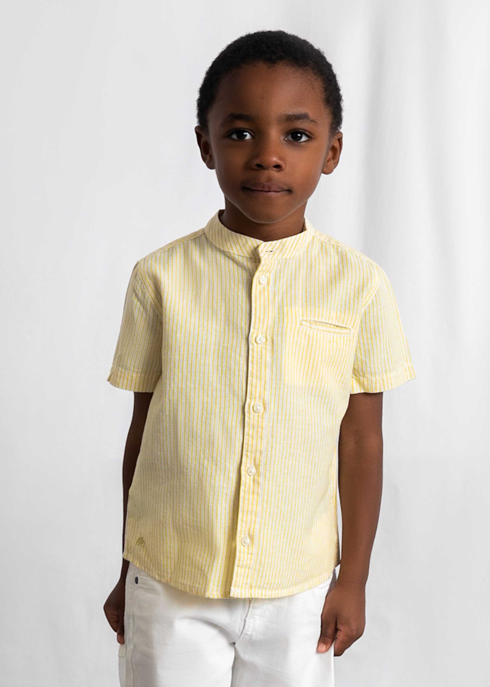 Children's mandarin collar shirt