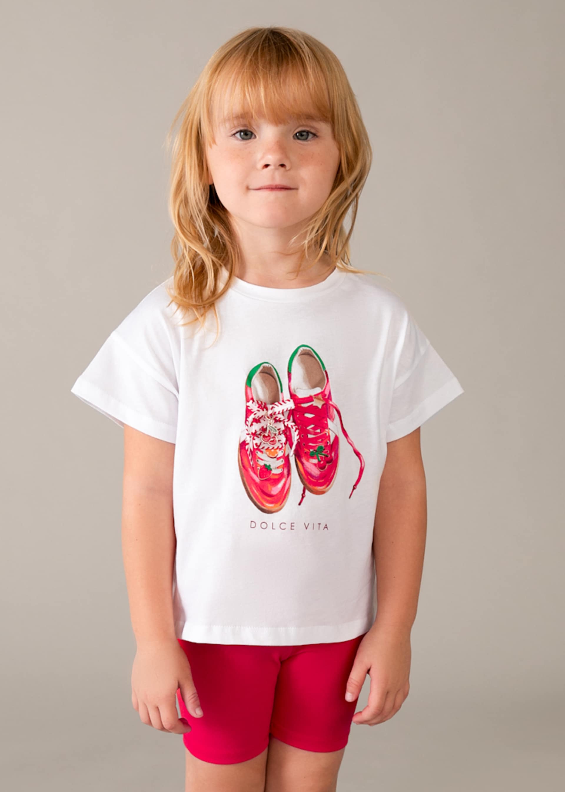 Ensemble legging cycliste et t-shirt fille