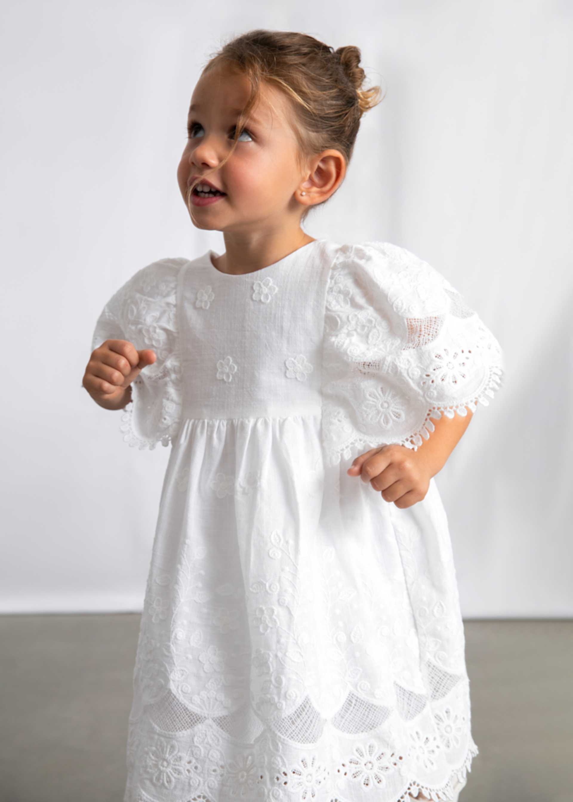 Robe cérémonie brodée fille