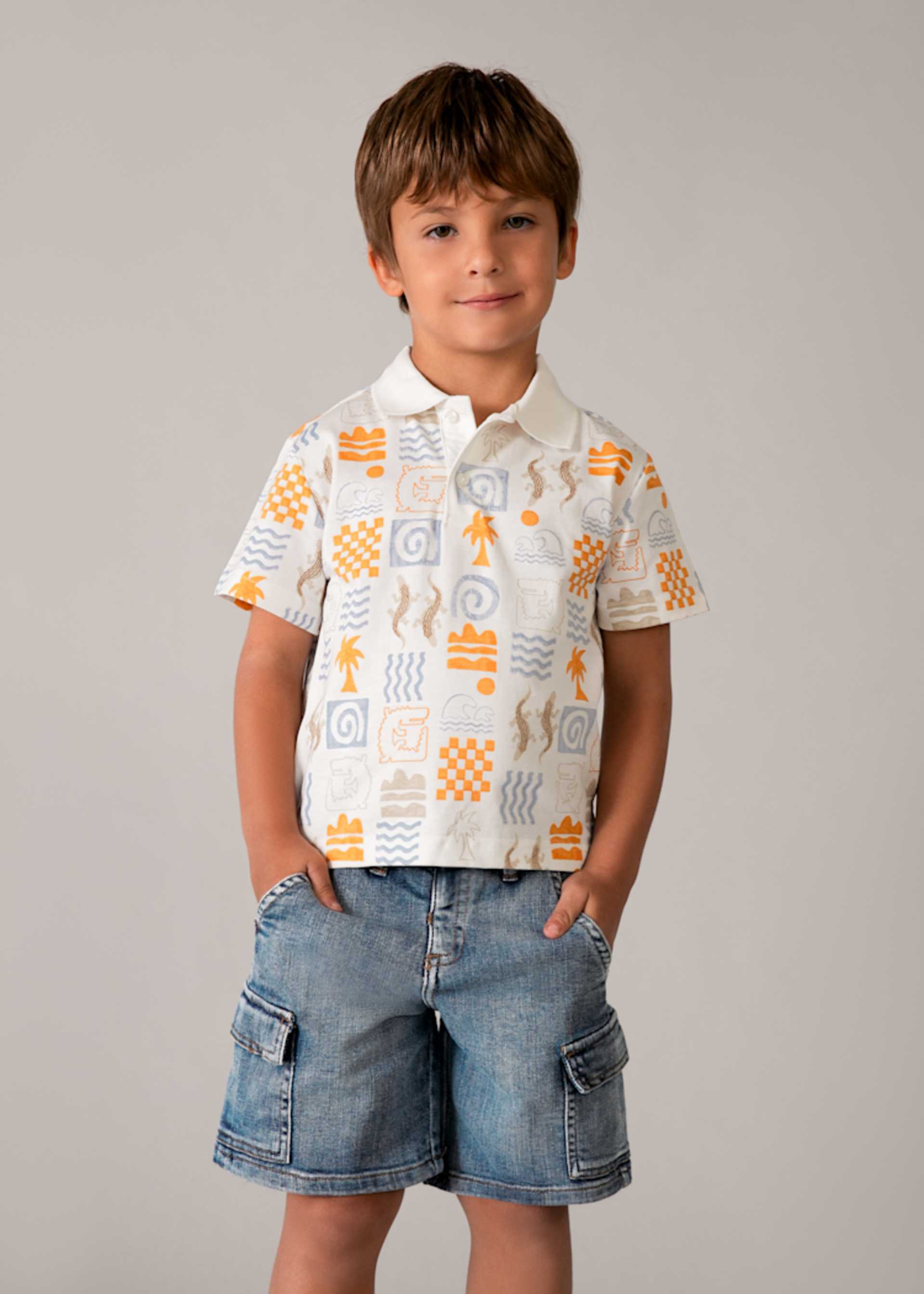 Bermuda jeans cargo bambino