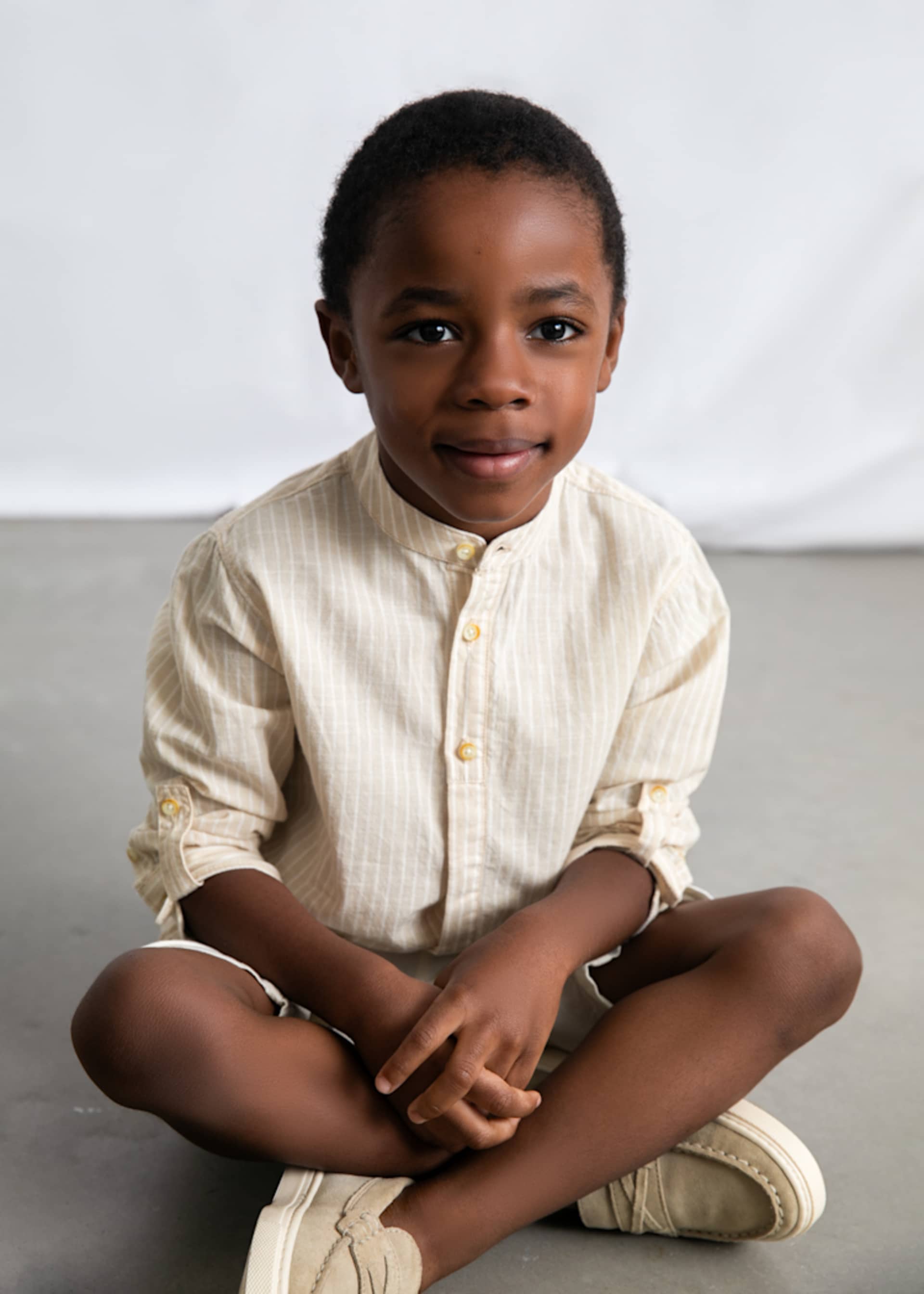 Boy Linen Shorts and Shirt Set