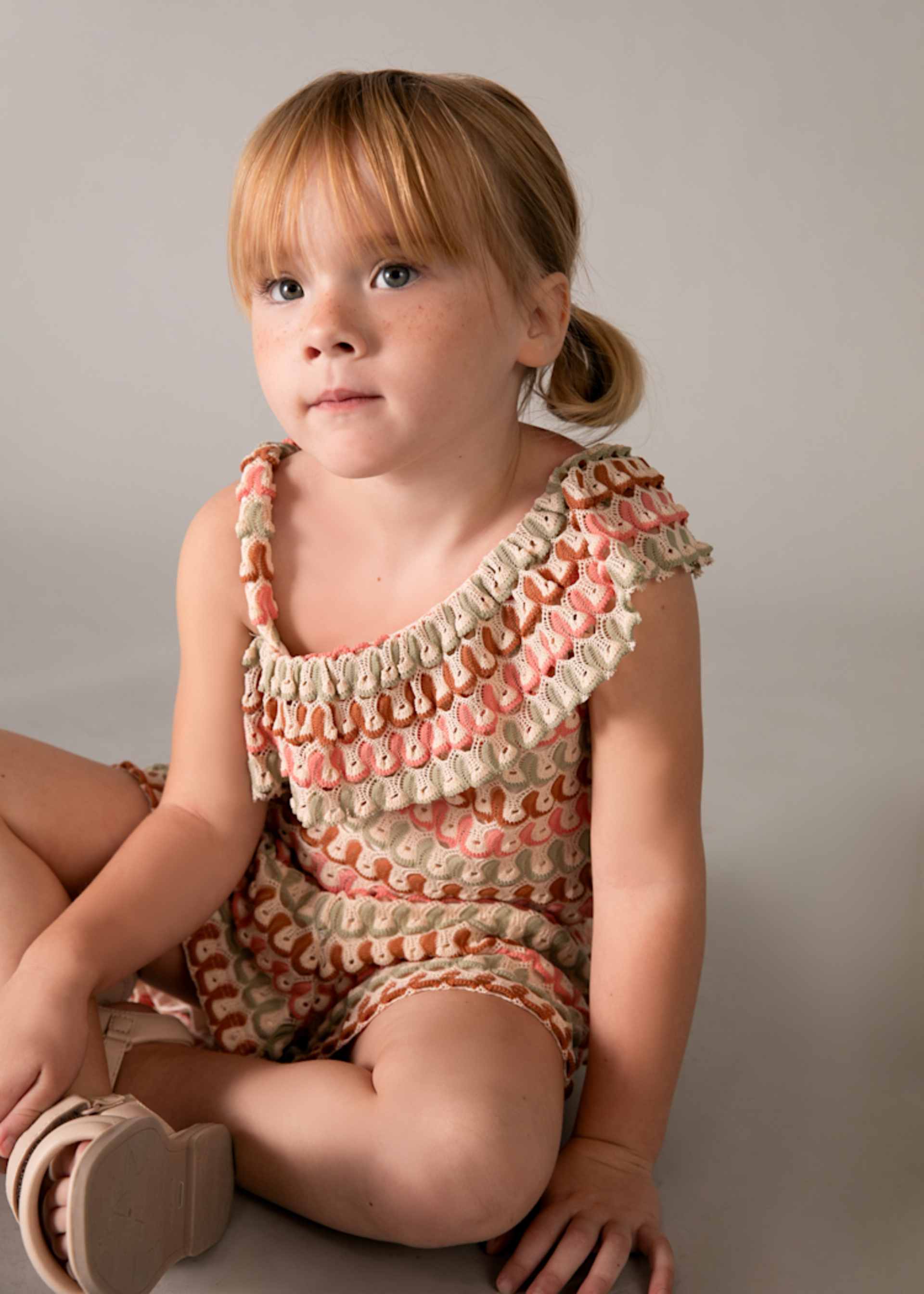 Asymmetric short set girl