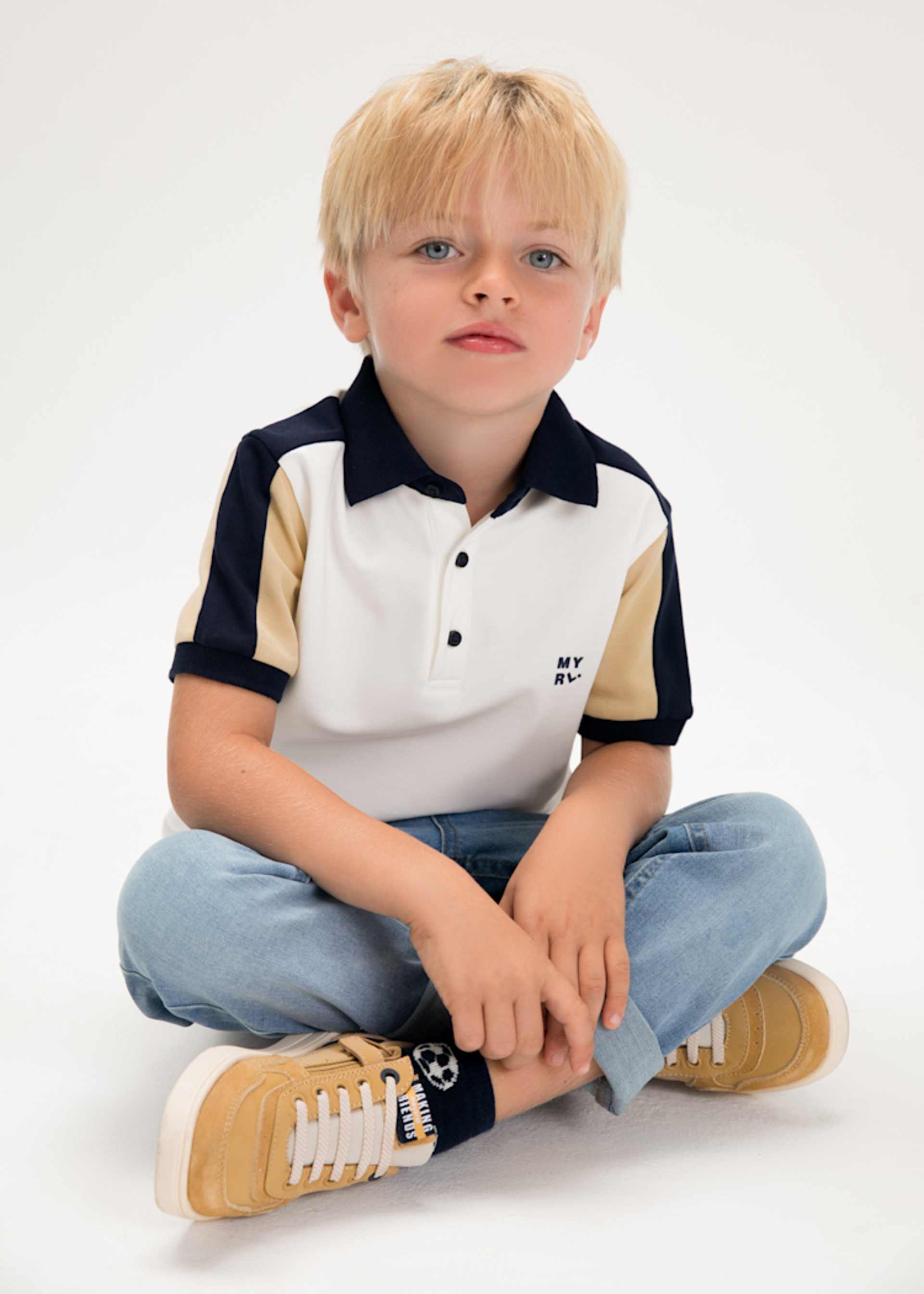 Boys' combination polo shirt