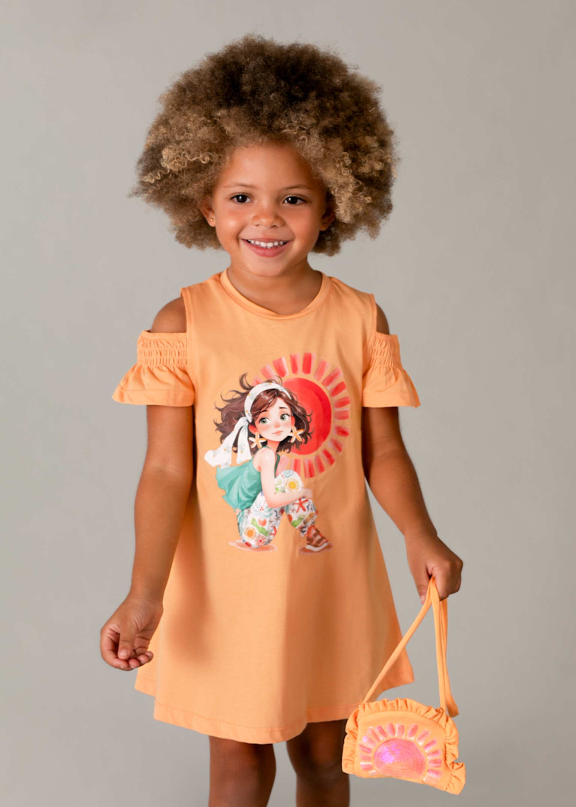 Vestito con borsa bambina