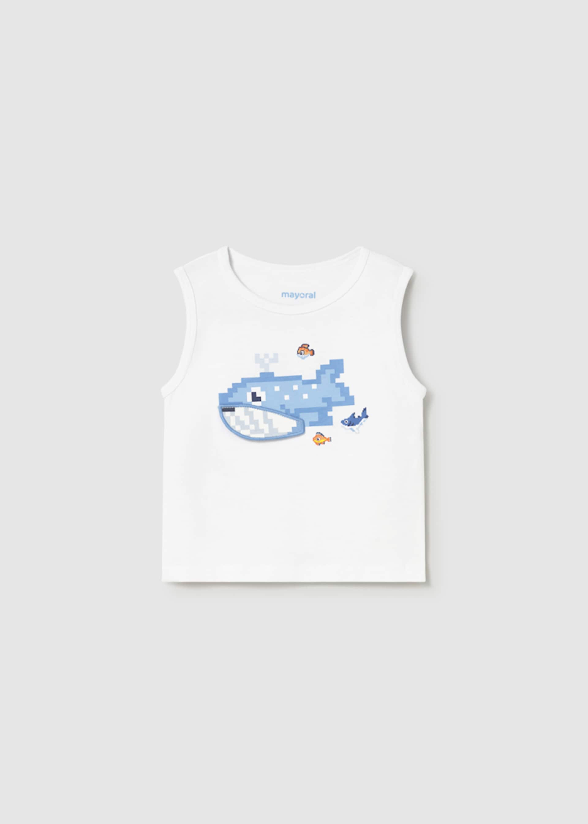 Tricou bretele interactiv bebe Tricou bretele interactiv bebe