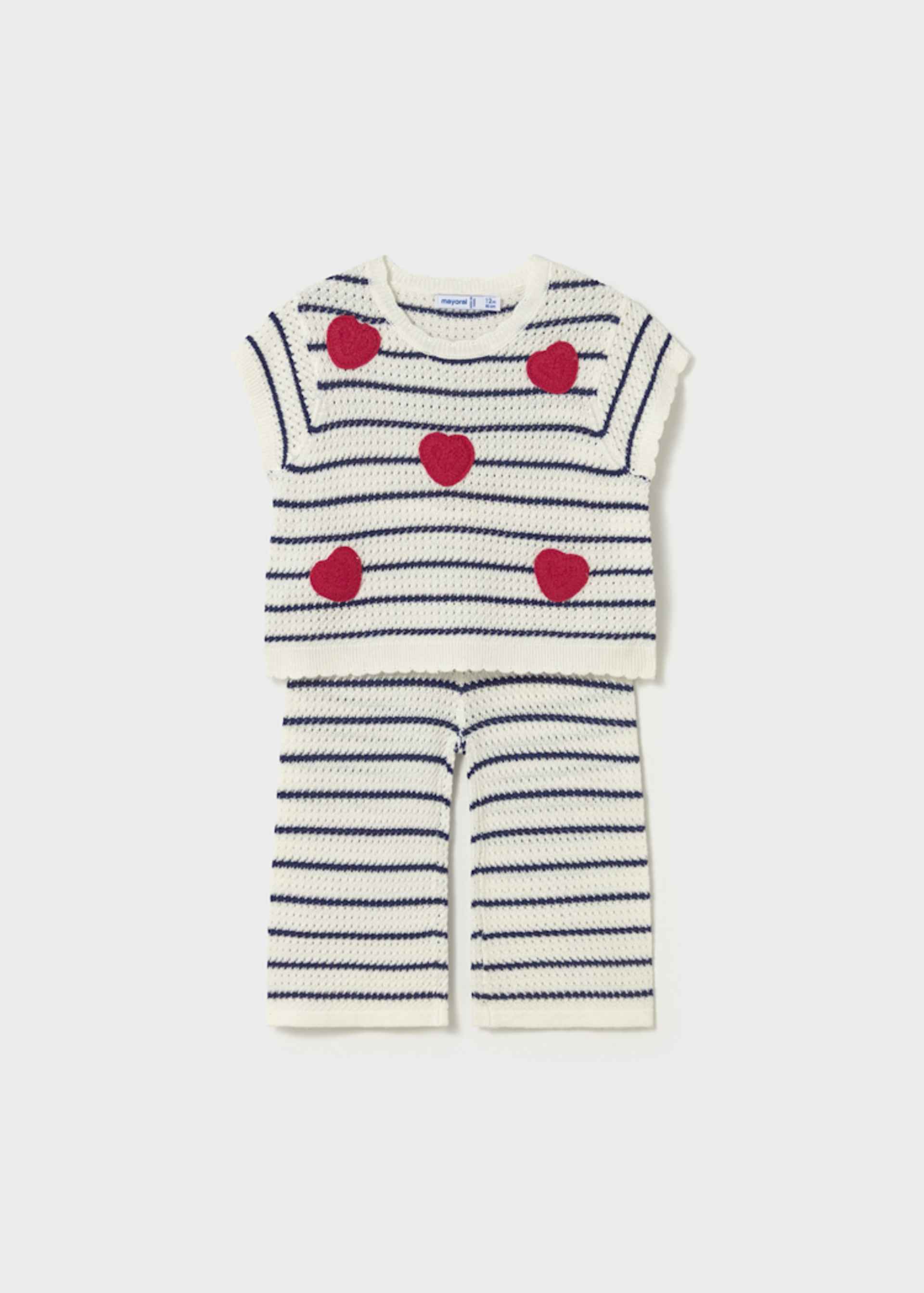 Set Hose und T-Shirt Herzen Baby