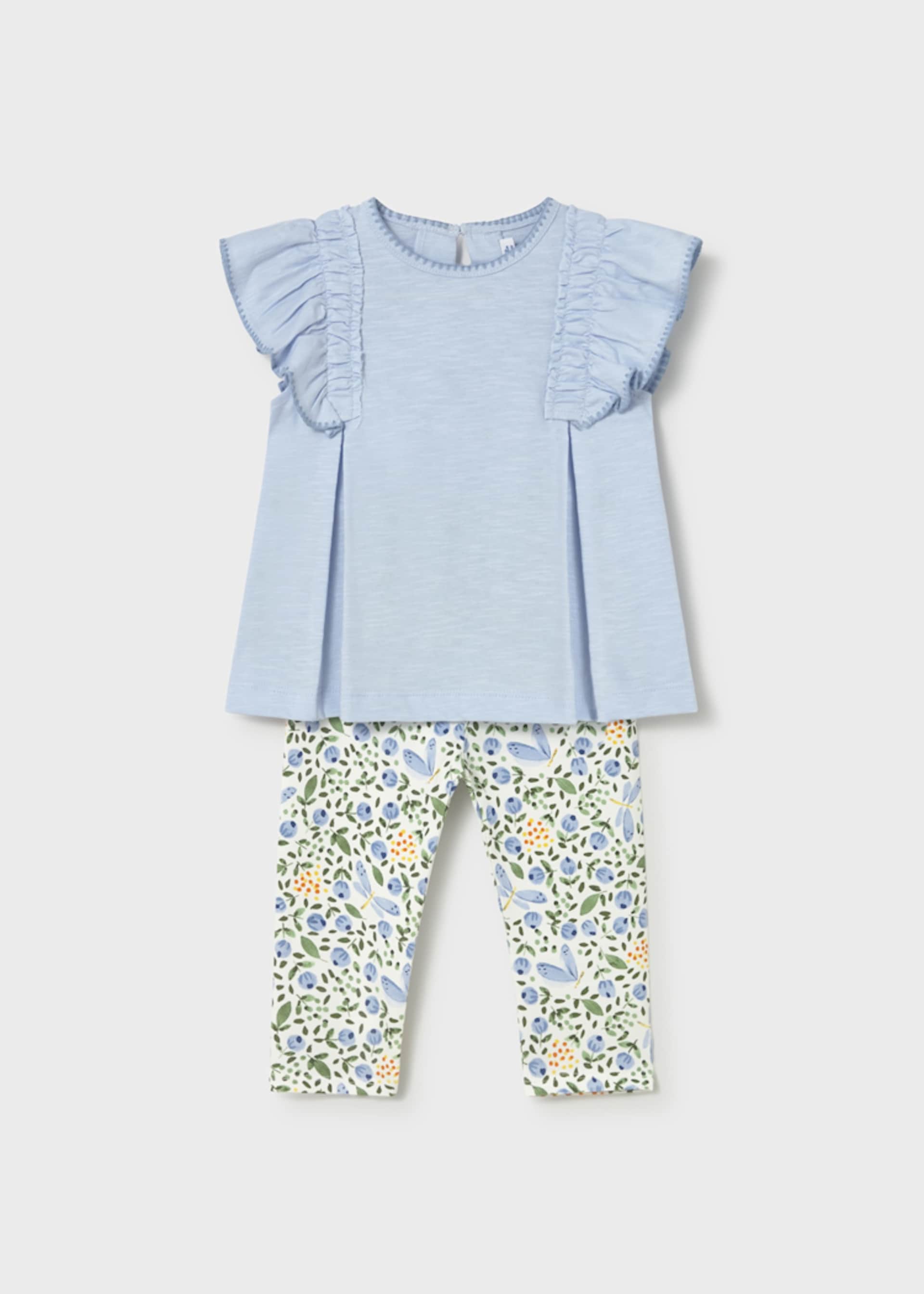 Set Leggings gemustert und T-Shirt Baby