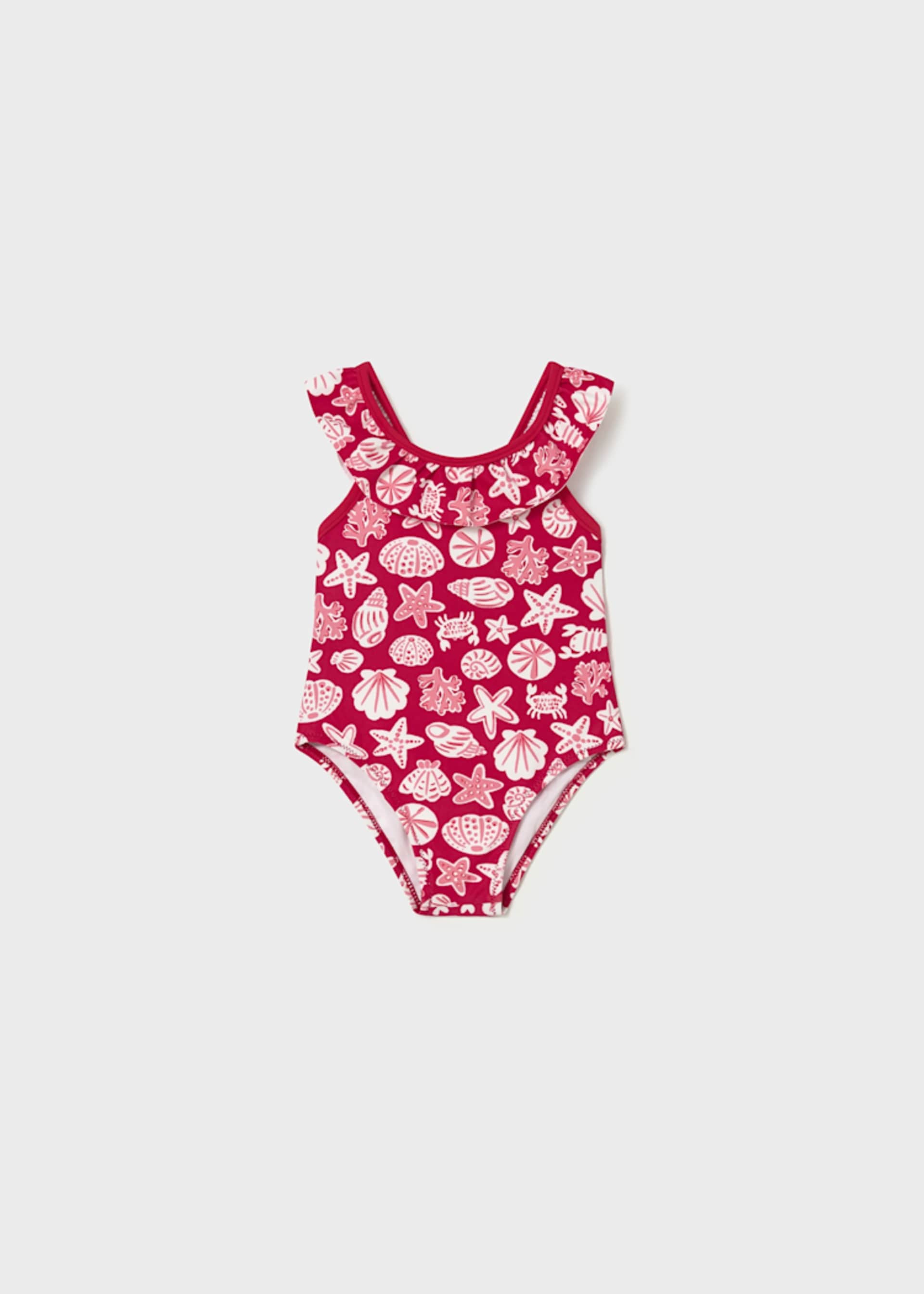 Baby ruffle print swimsuit
