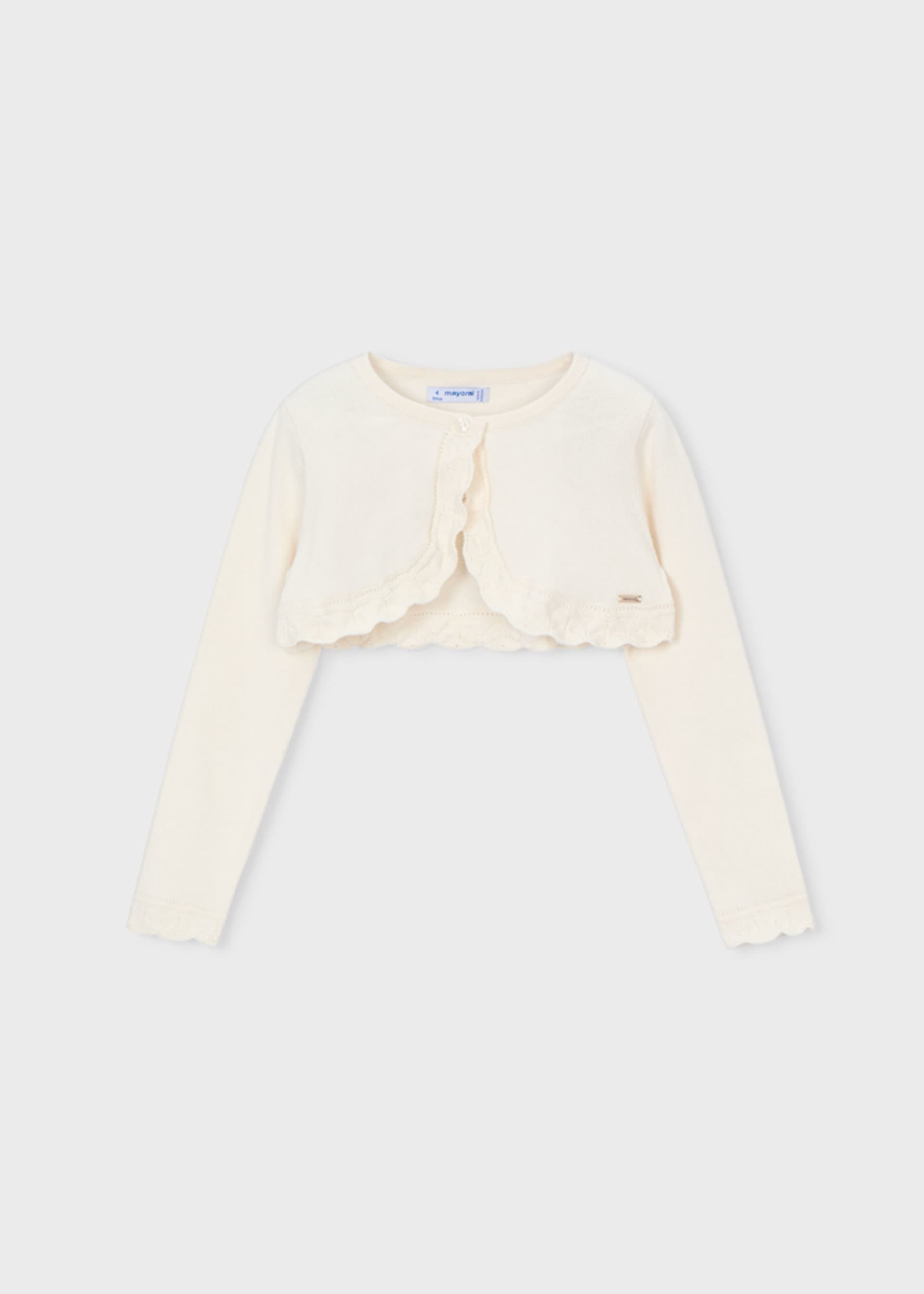 Girls basic bolero knitted cardigan