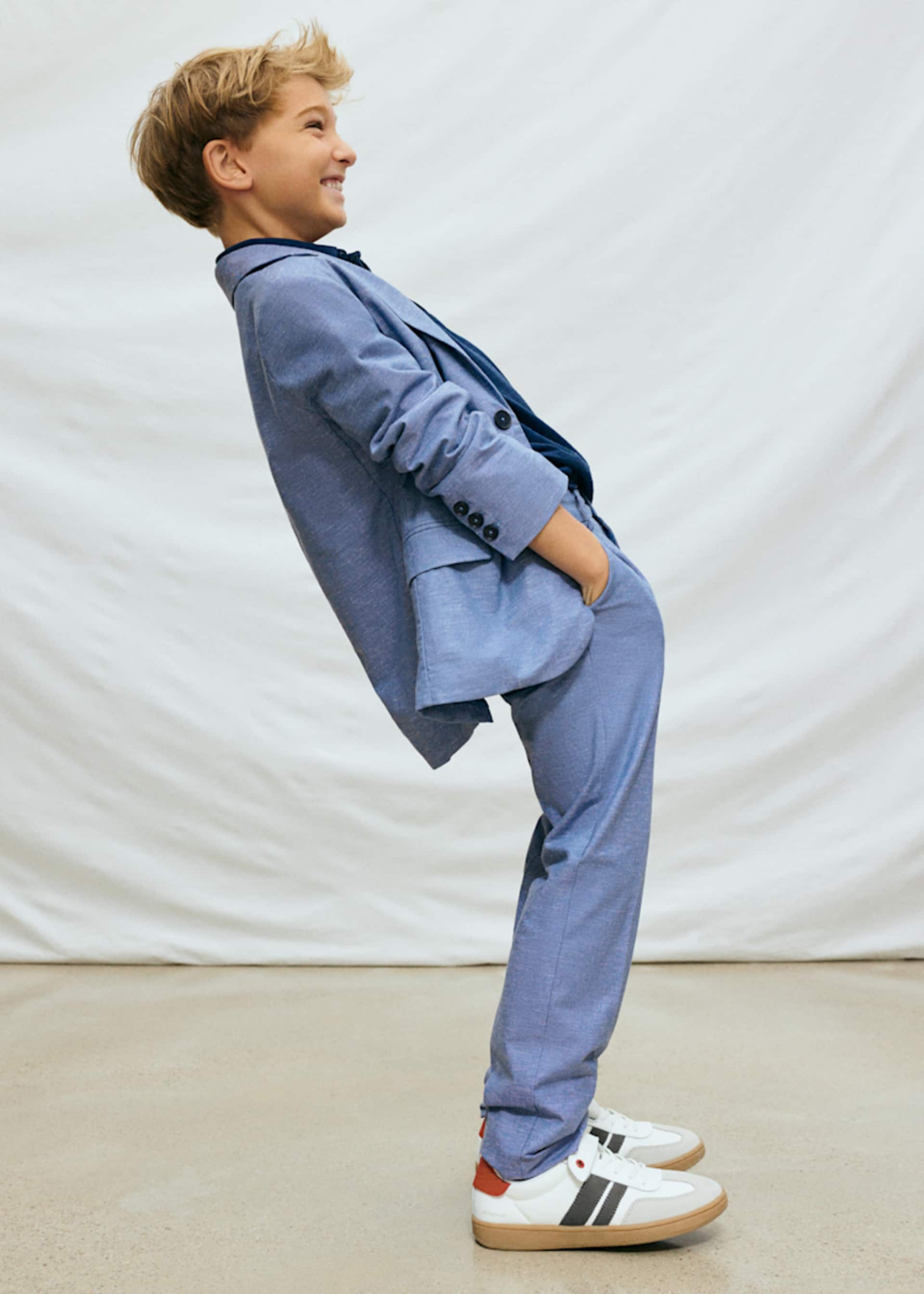 Boy's long linen trousers