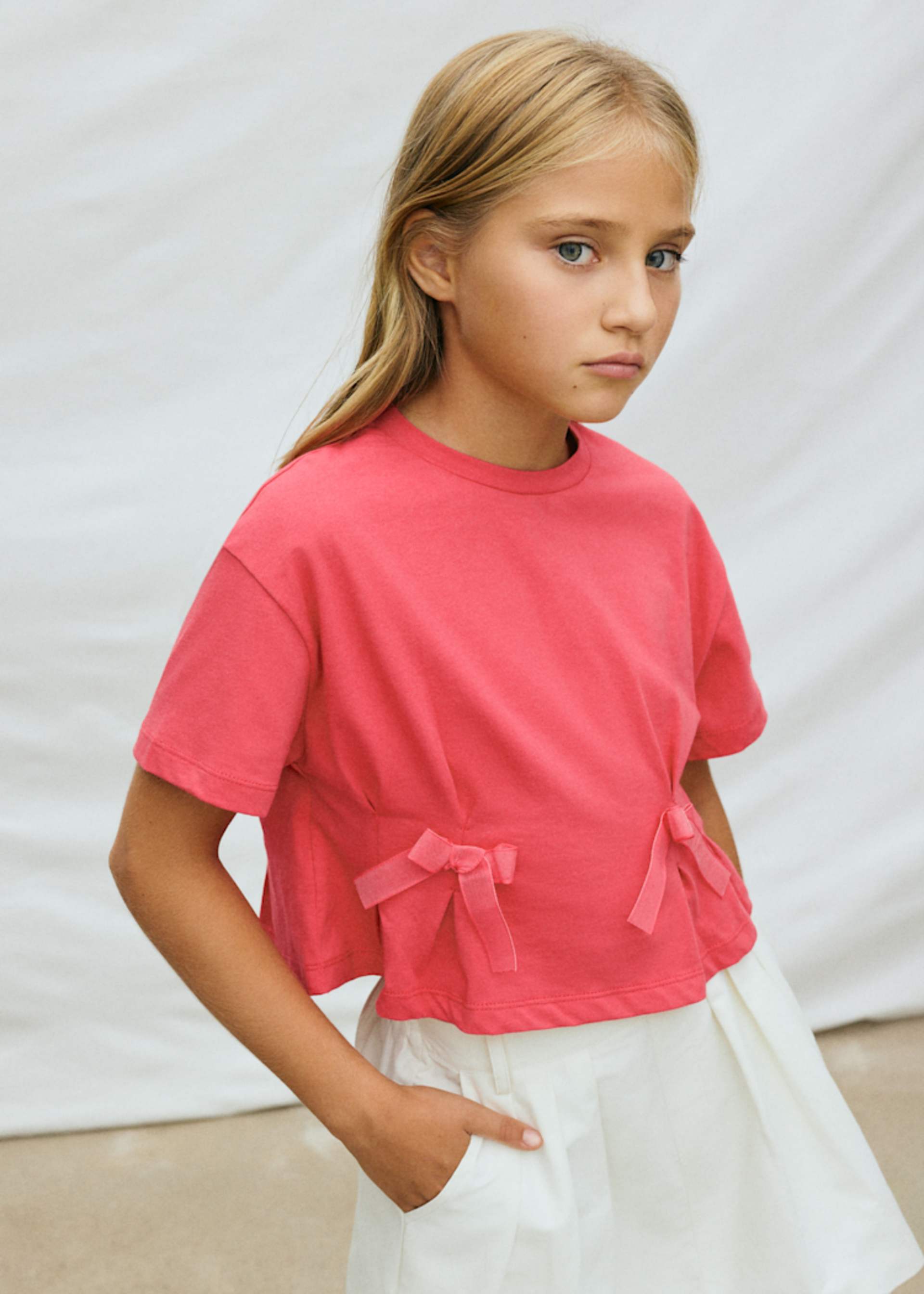 Camiseta lazos chica