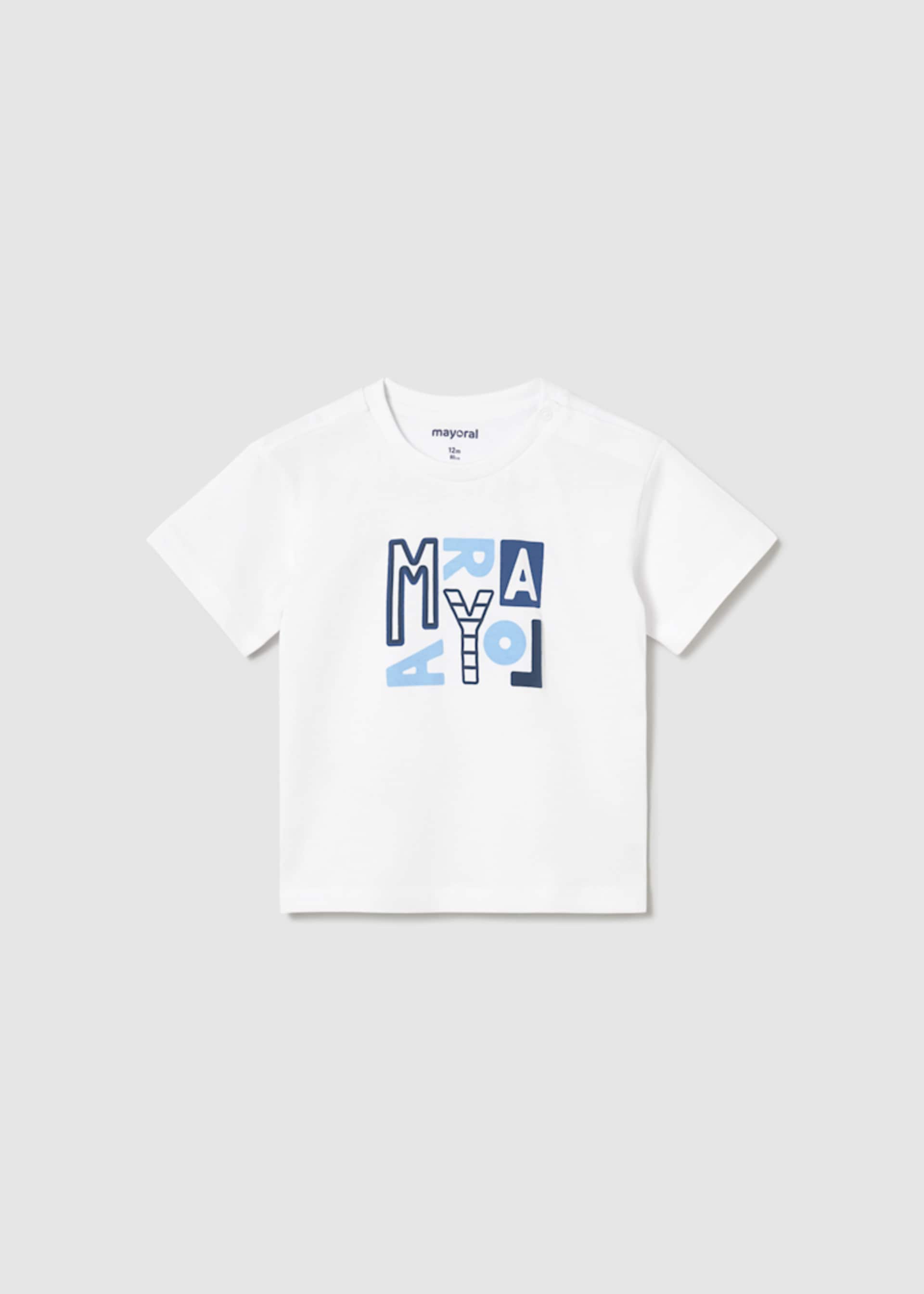 Playera básica letras bebé