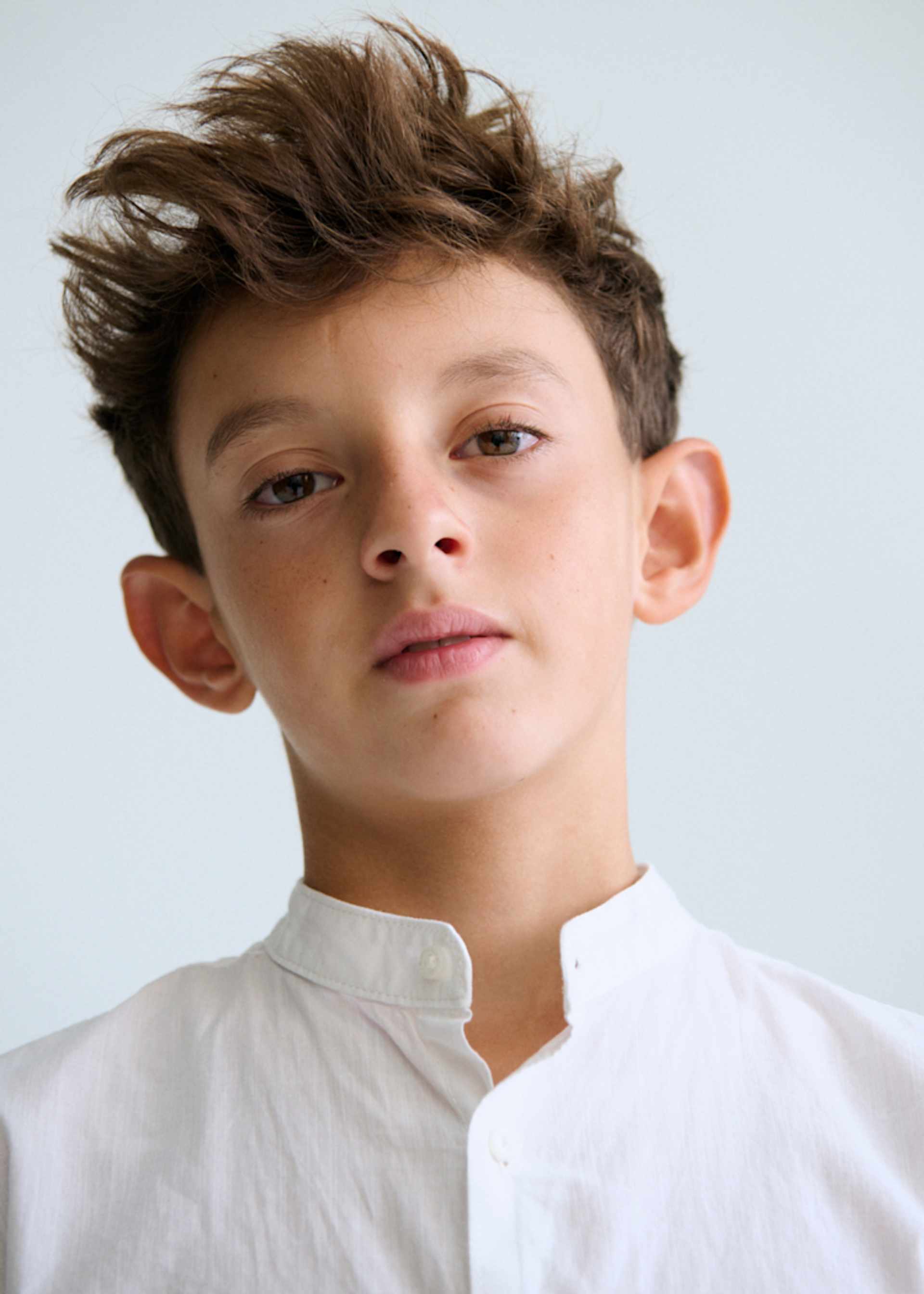 Camicia colletto alla coreana ragazzo