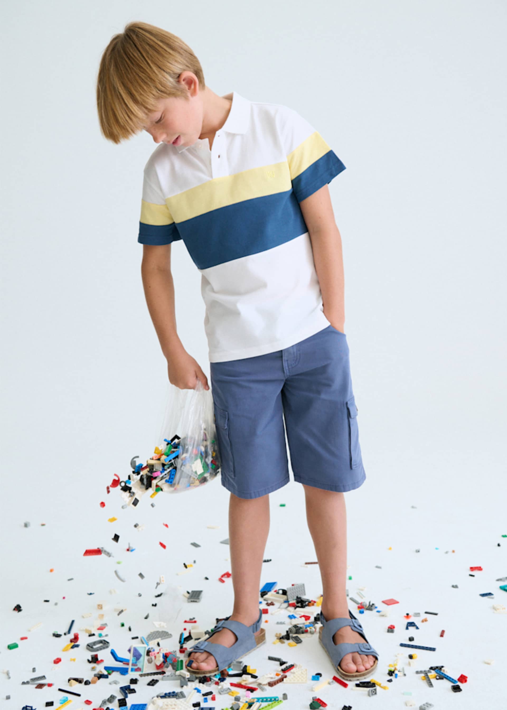 Boy Color-block Polo Shirt