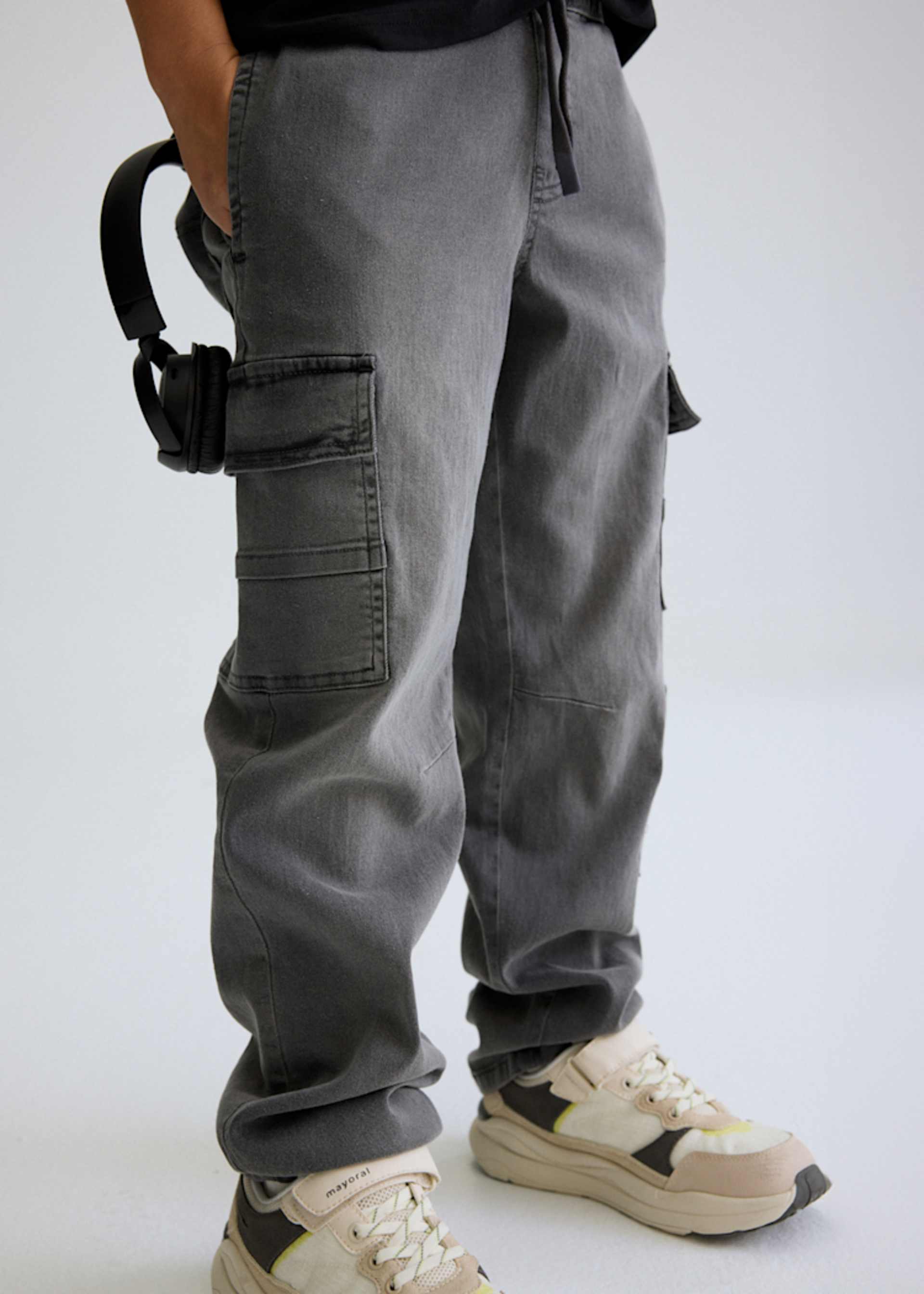 Pantalone jeans cargo ragazzo