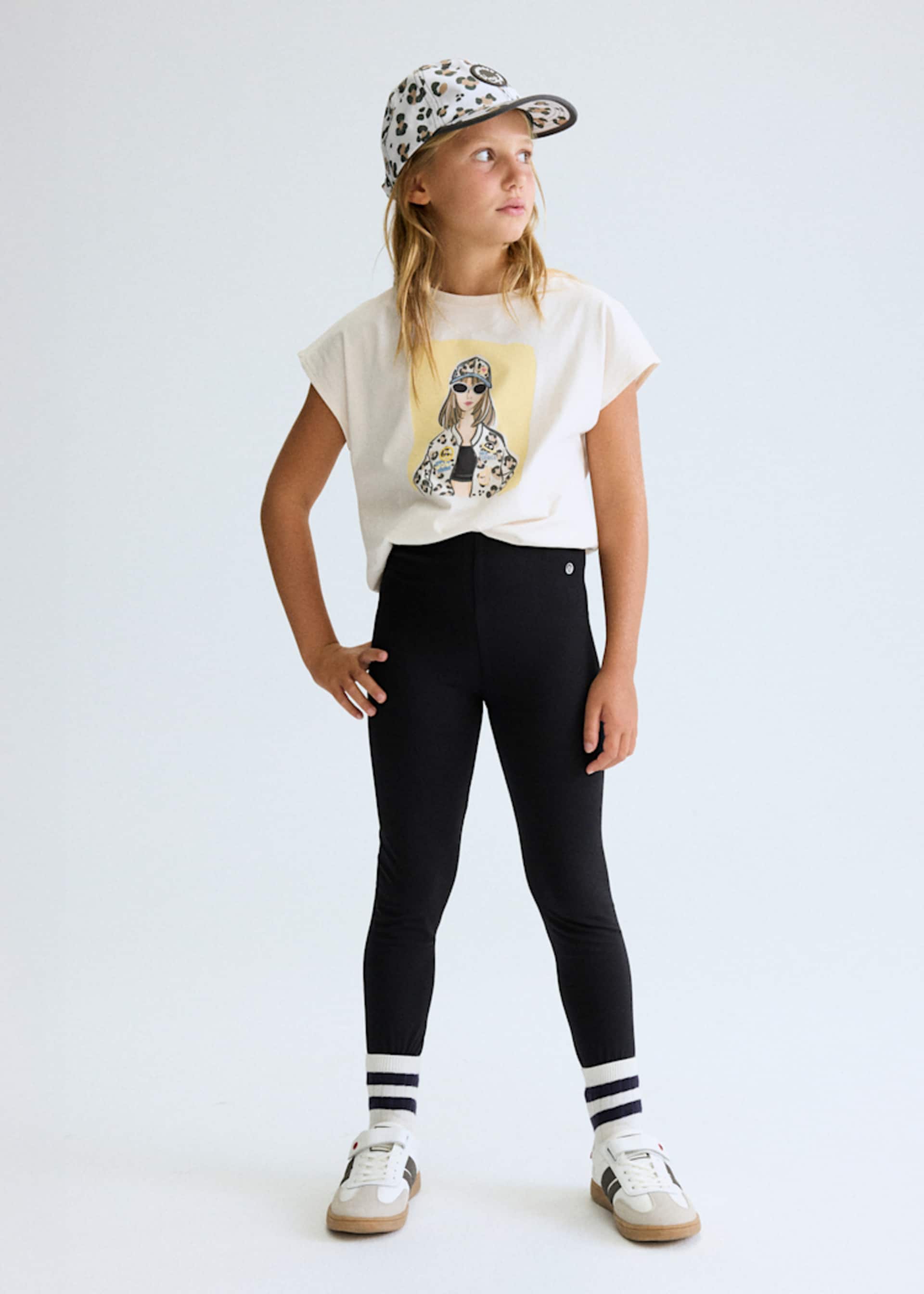 Lange Leggings Teenager Mädchen