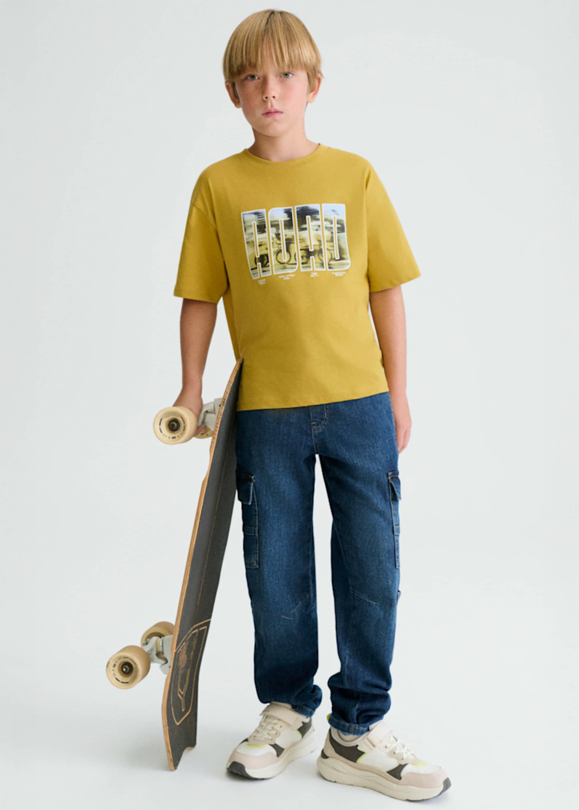 Cargo Jeanshose Teenager Jungen