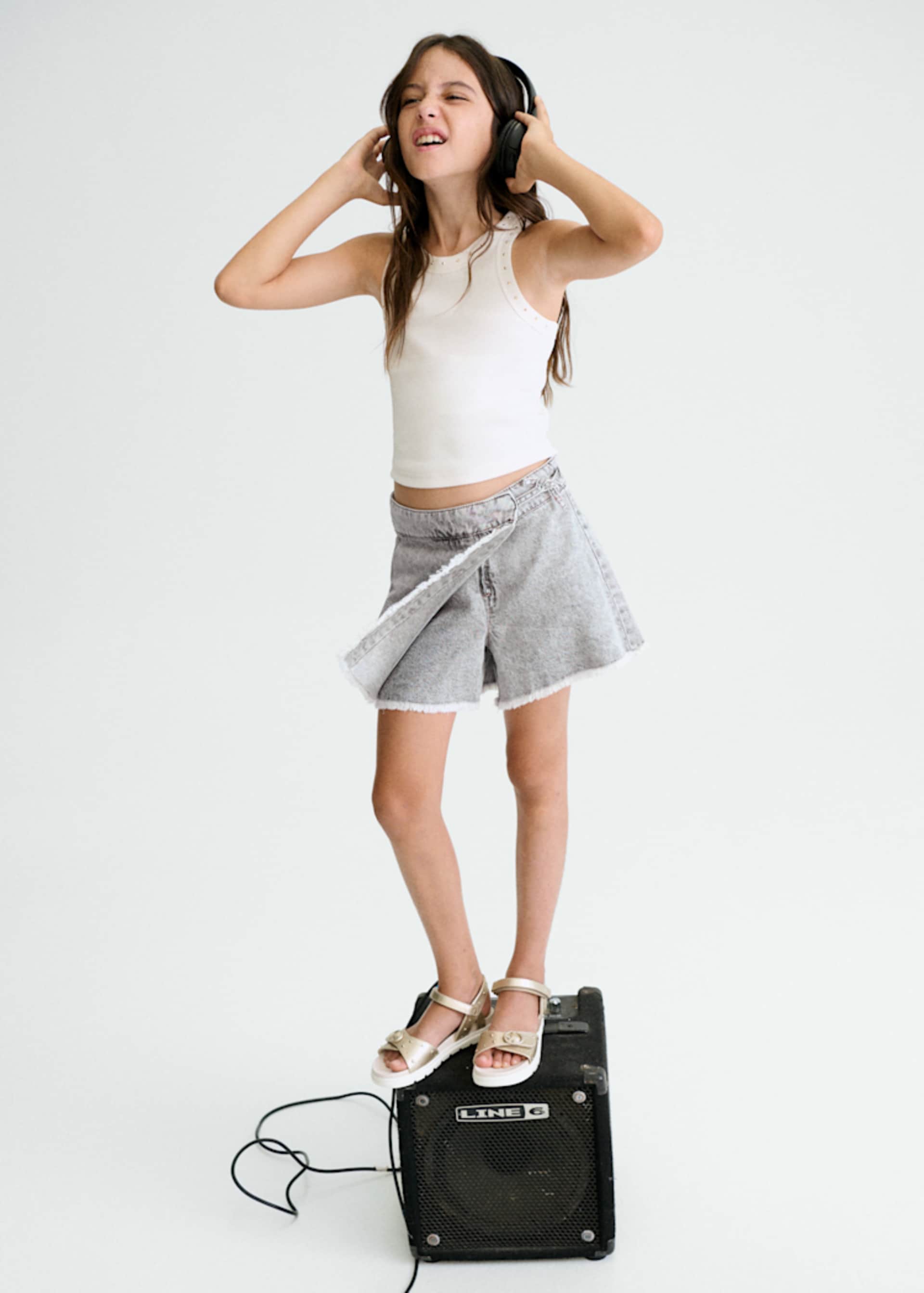 Jeans-Hosenrock Teenager Mädchen