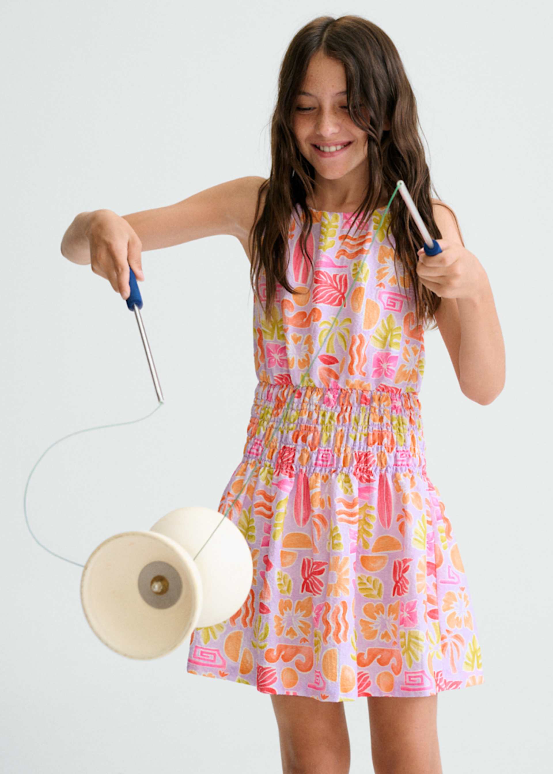 Kleid gemustert Teenager Mädchen