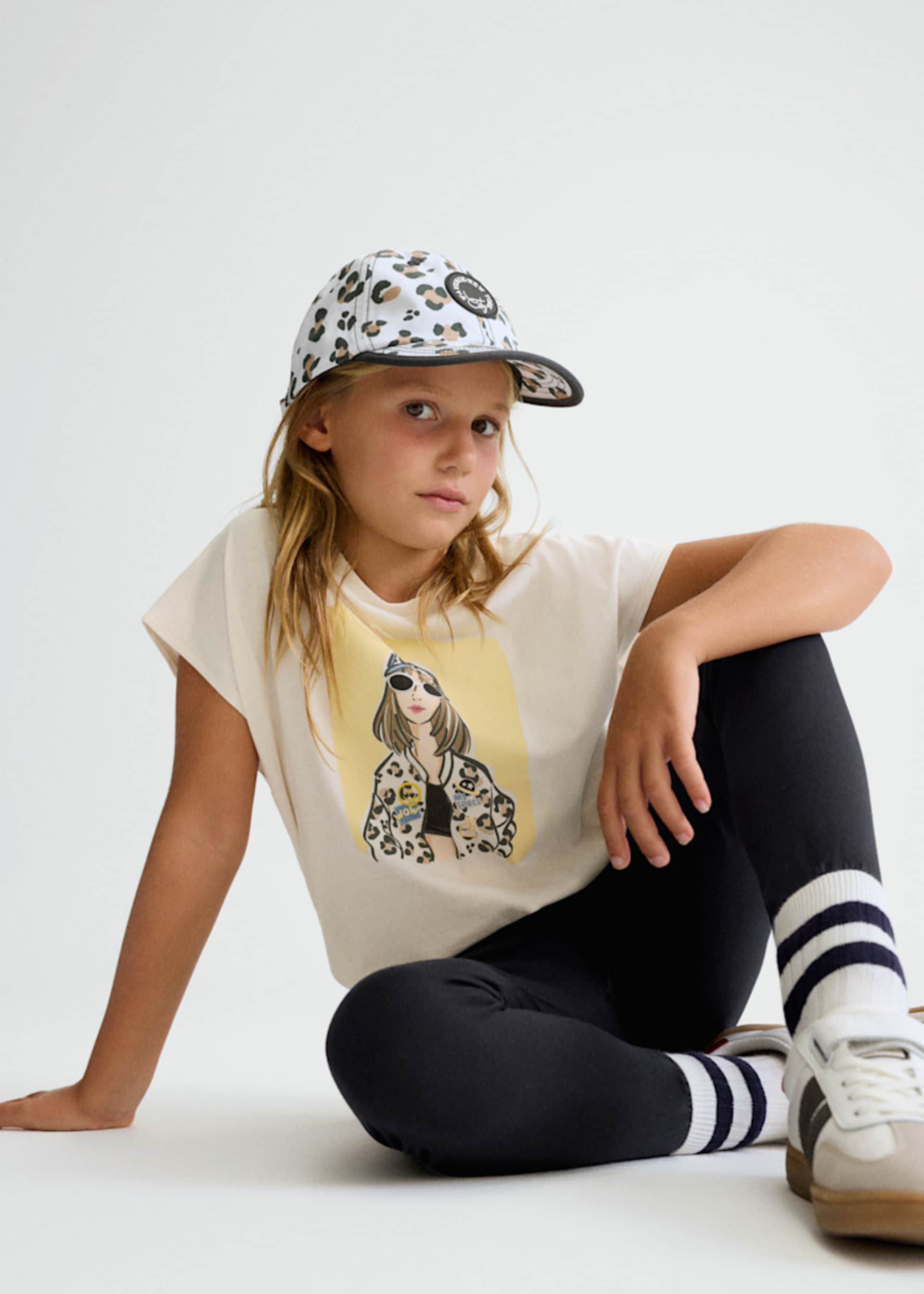 Długie legginsy basic dla dziewczynki