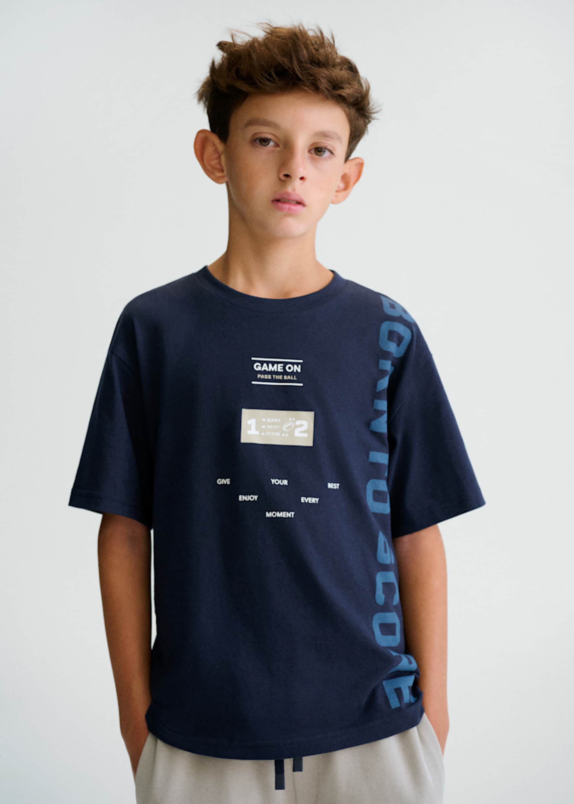 Football letters T-shirt boy