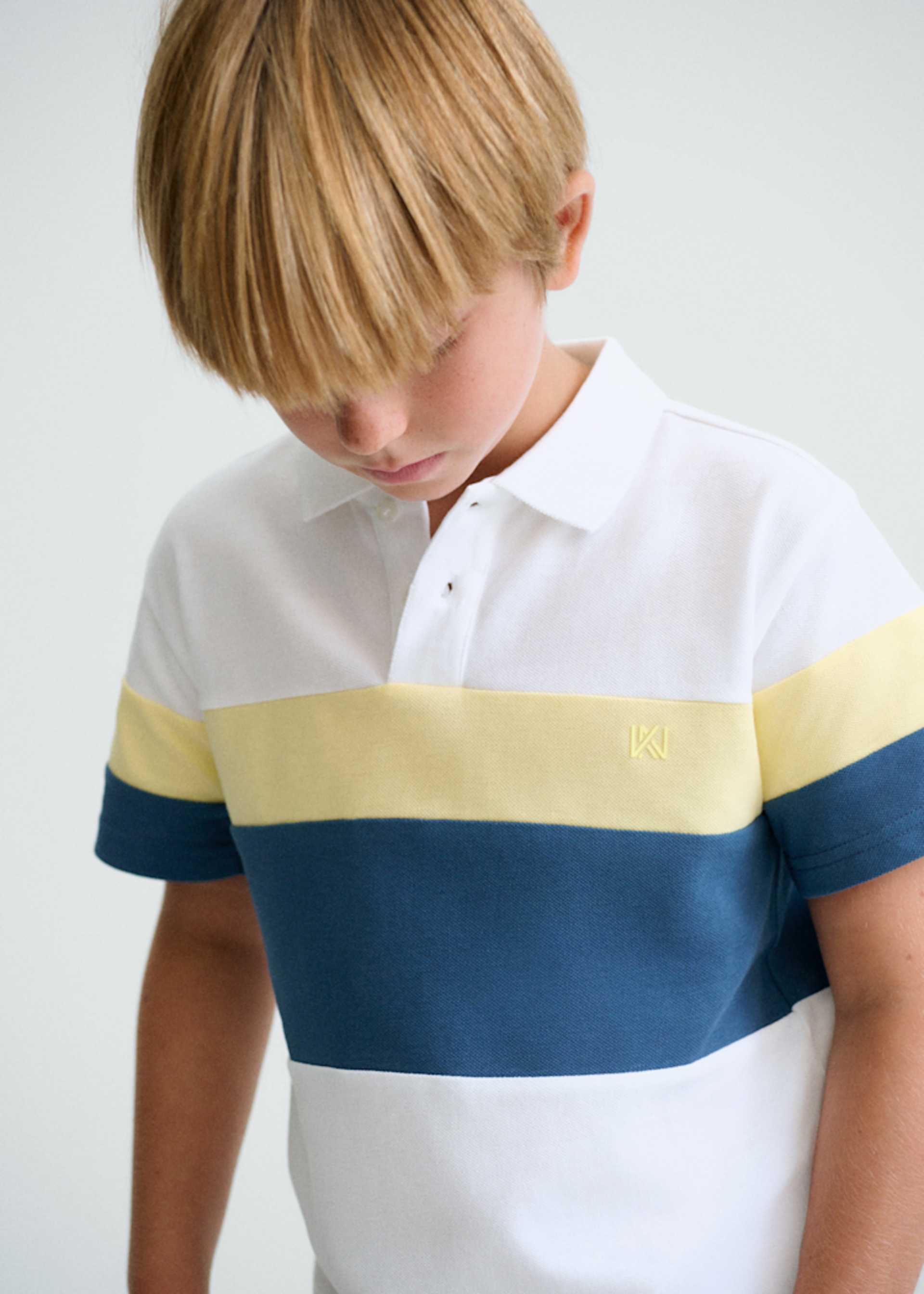 Poloshirt Blockstreifen Teenager Jungen