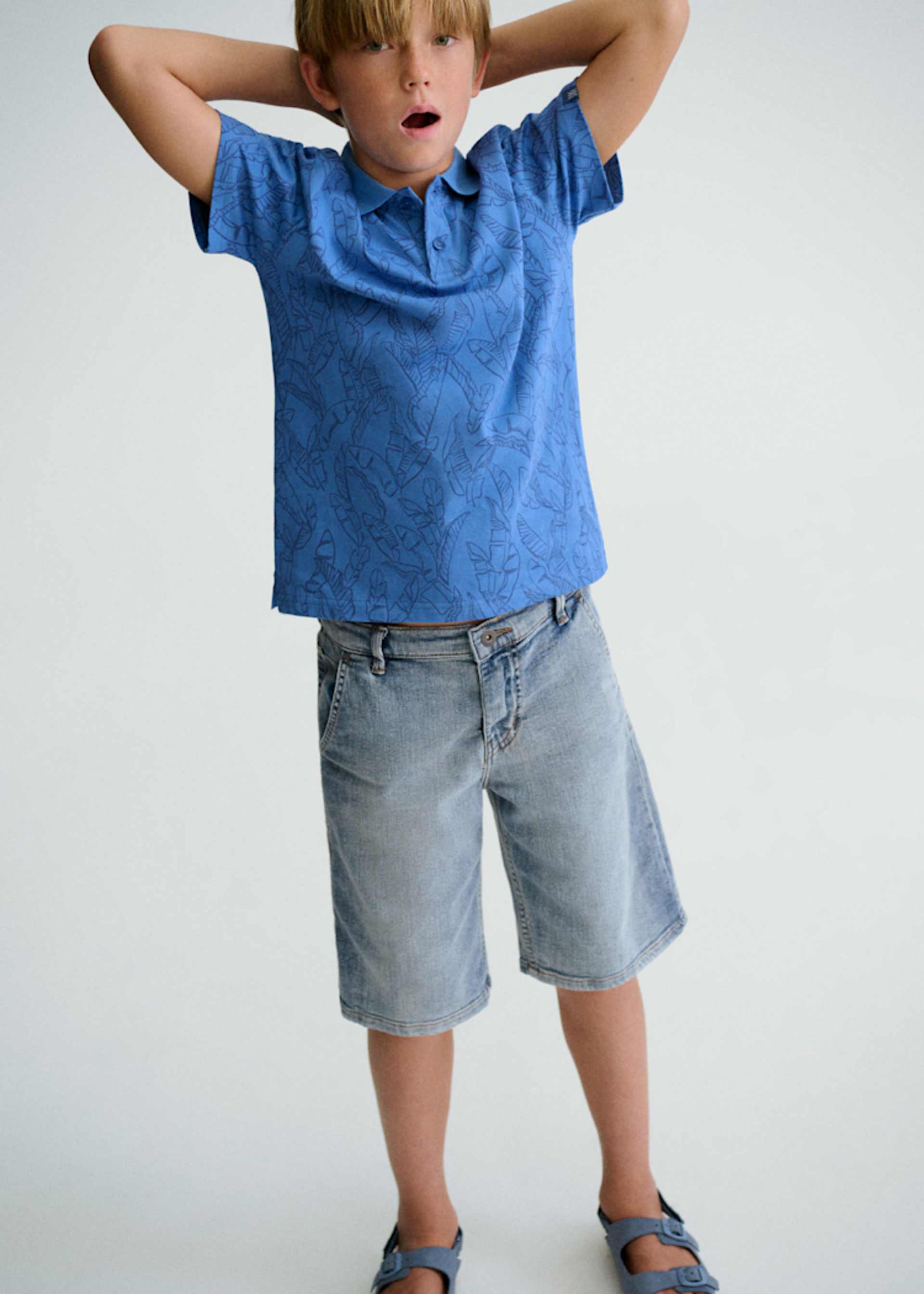 Bermuda jeans long fit ragazzo