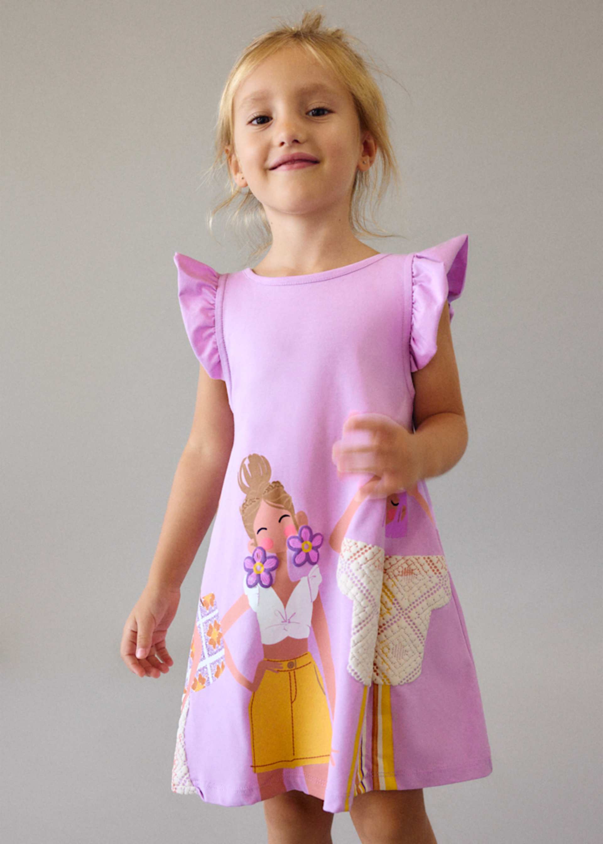 Vestito punto bambina