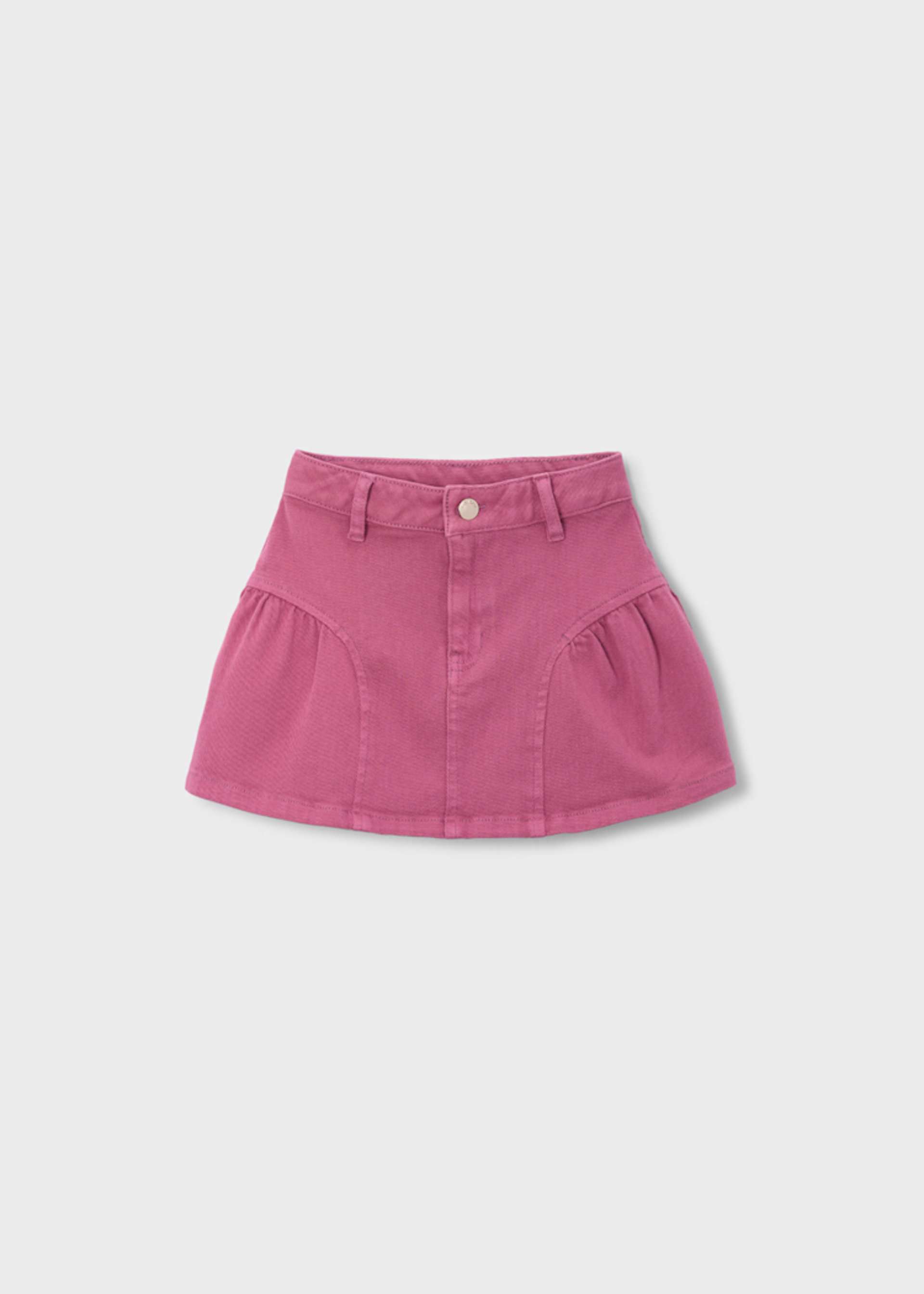 Saia detalhes franzidos menina