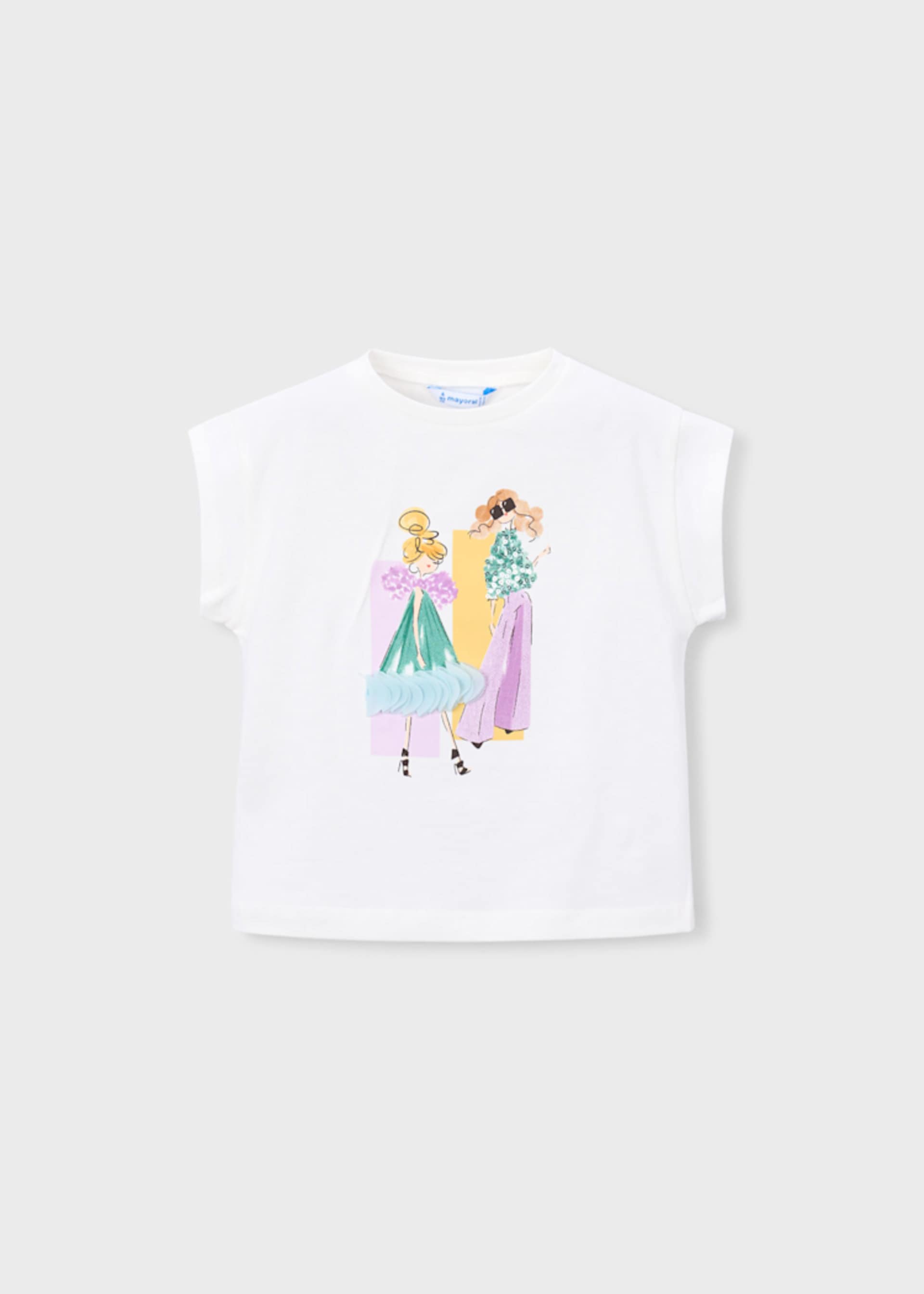 T-Shirt Printmotiv Puppe Mädchen