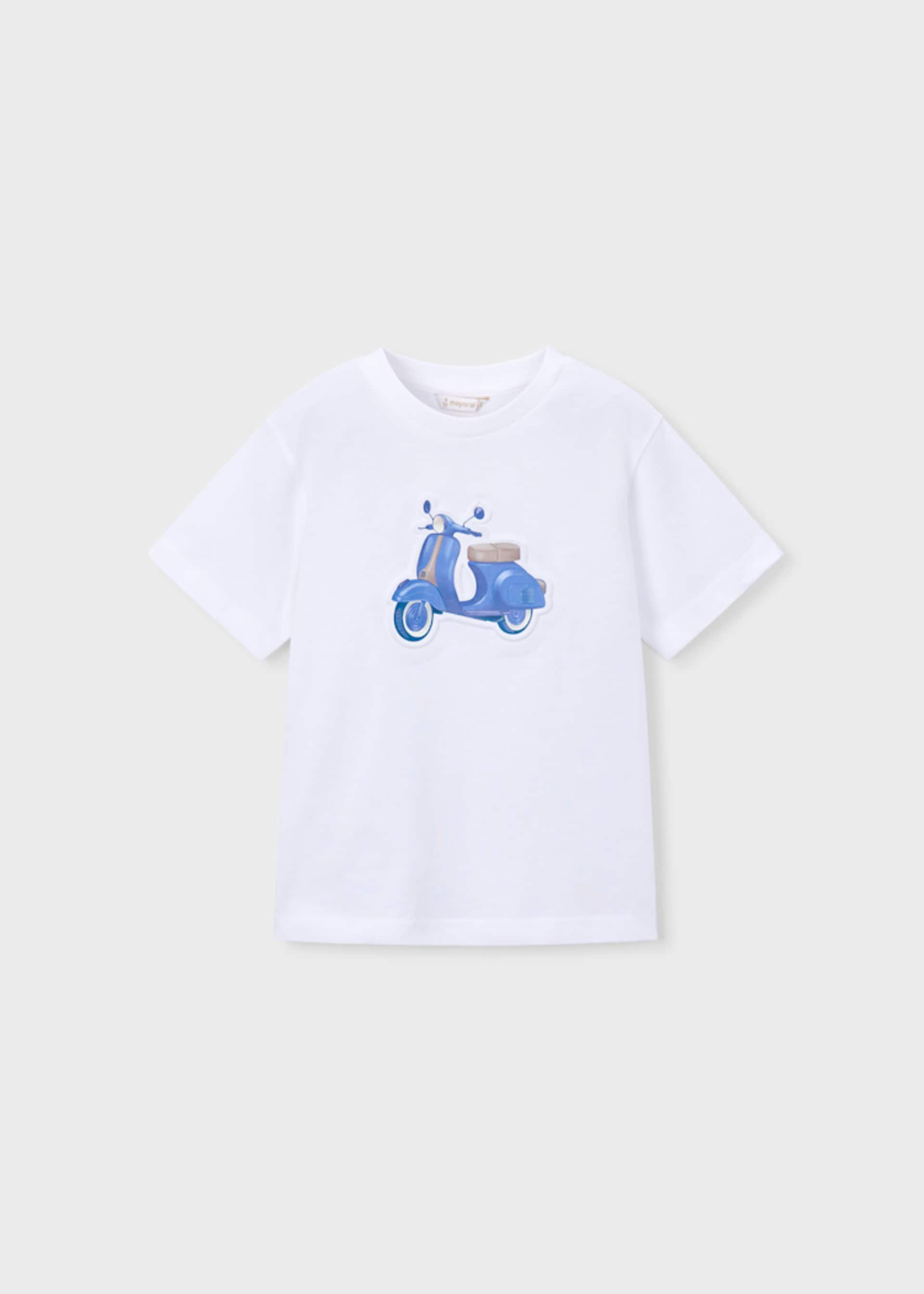 Tricou cu motocicleta in relief baiat