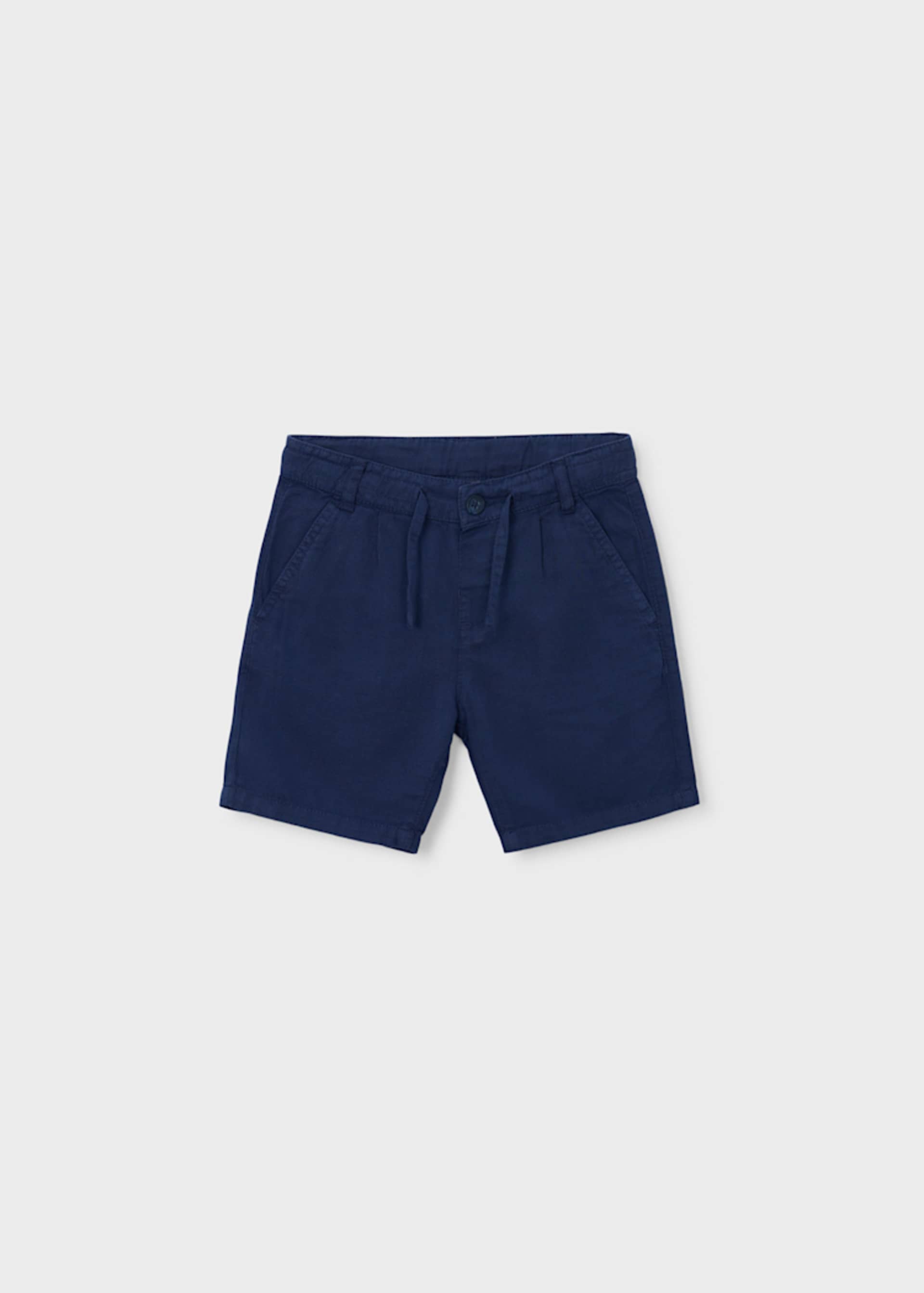 Bermuda relaxed fit com linho menino