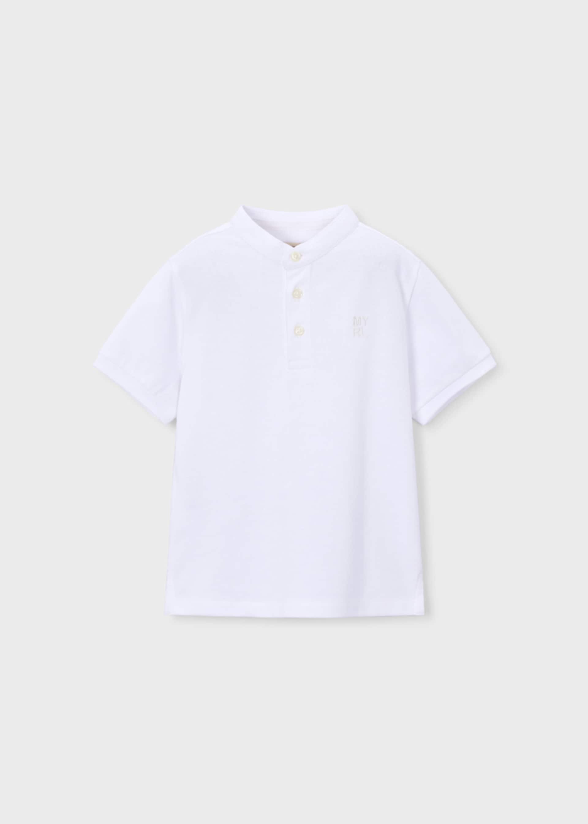 Basic mandarin collar polo shirt Basic mandarin collar polo shirt