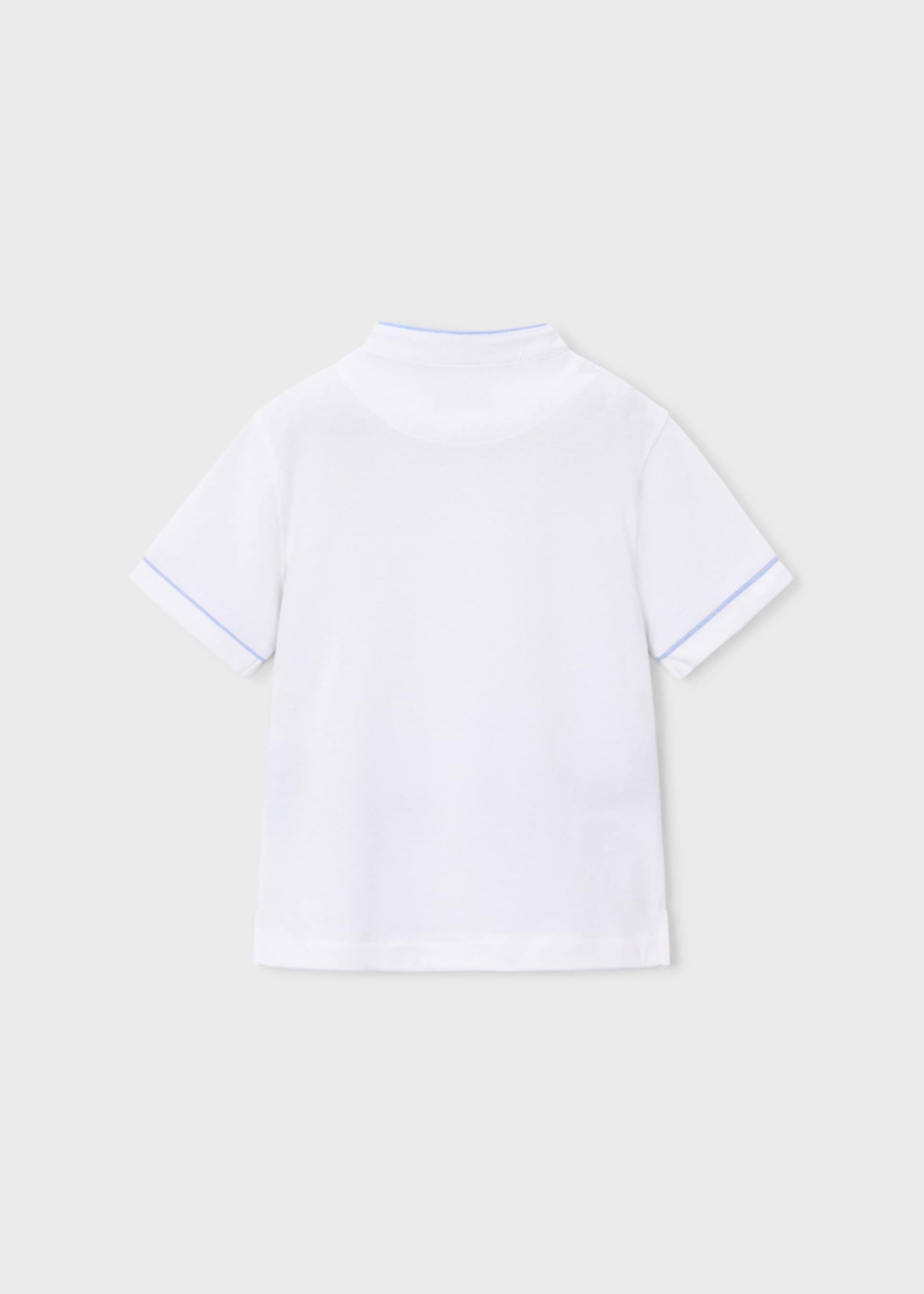 Poloshrit mit Maokragen gestreift Jungen